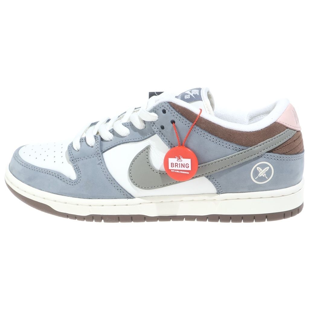 NIKE (ナイキ) ×YUTO HORIGOME DUNK LOW PRO QS FQ1180-001 堀米雄斗 ダンク プロ クイックストライク ローカットスニーカー US9.5/27.5cm ホワイト/グレー