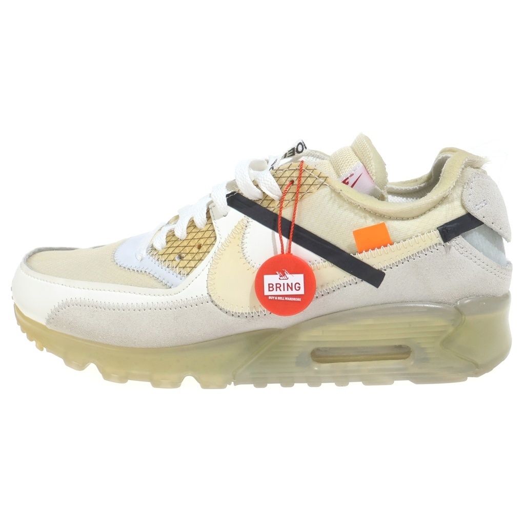 NIKE (ナイキ) ×OFF-WHITE AIR MAX 90 AA7293-100 オフホワイト エアマックス90 ローカットスニーカー ホワイト US8/26cm 17,139円