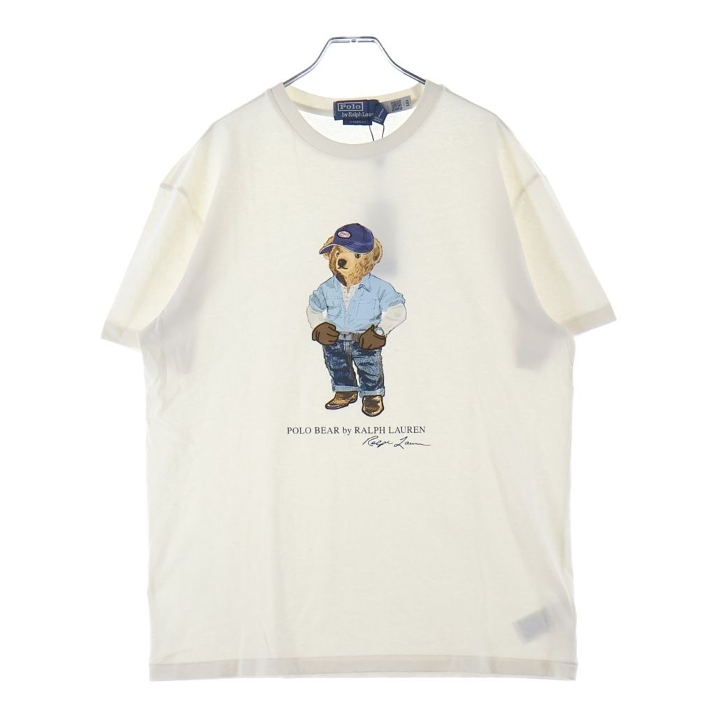 POLO RALPH LAUREN (ポロラルフローレン) Classic FIT Bear Tee クラシックフィット ベア 半袖カットソー ホワイト 710B14615001