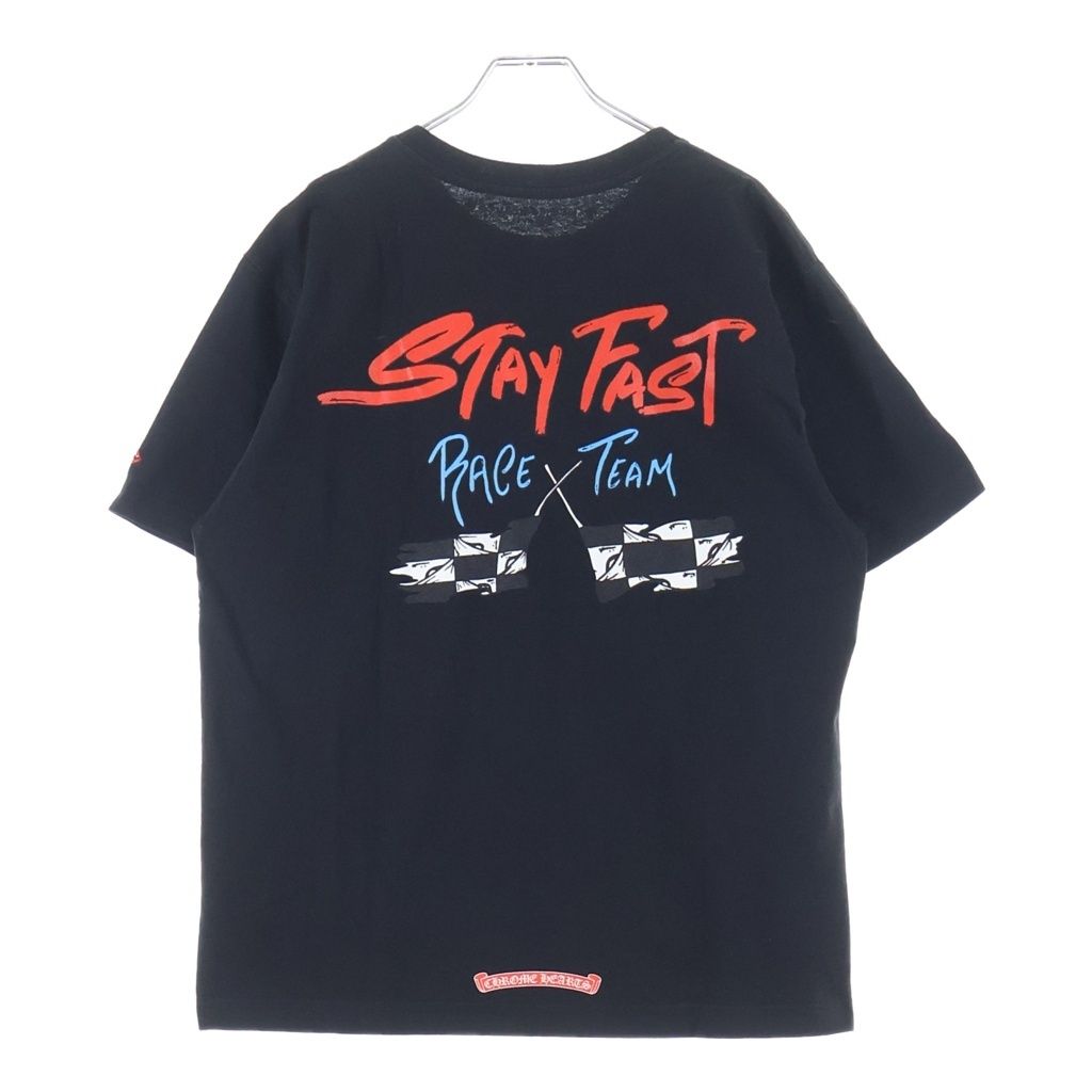 CHROME HEARTS (クロムハーツ) ×MATTY BOY PPO Stay Fast S/S Tee マッティーボーイ ステイファスト ショートスリーブ クルーネック半袖Tシャツカットソー ブラック -Tシャツ