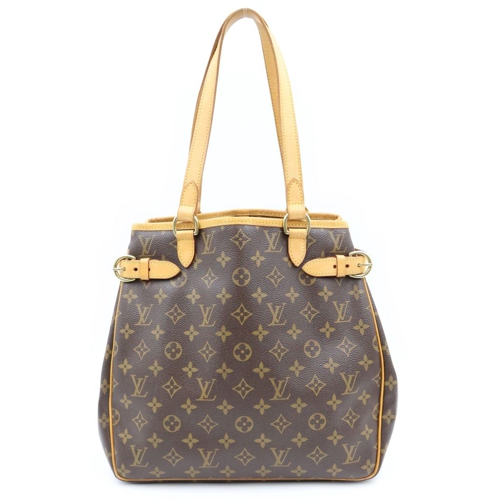 LOUIS VUITTON (ルイヴィトン) モノグラム バティニョールヴェルティカル ブラウン PVC ハンドバッグ M51153