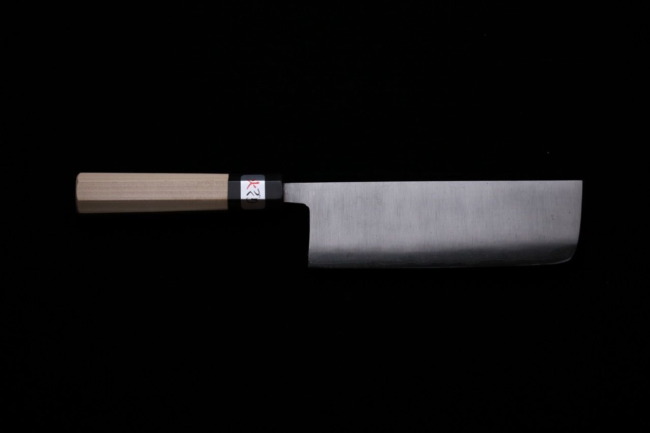 藤原照康作 菜切り包丁【ミガキ】165mm