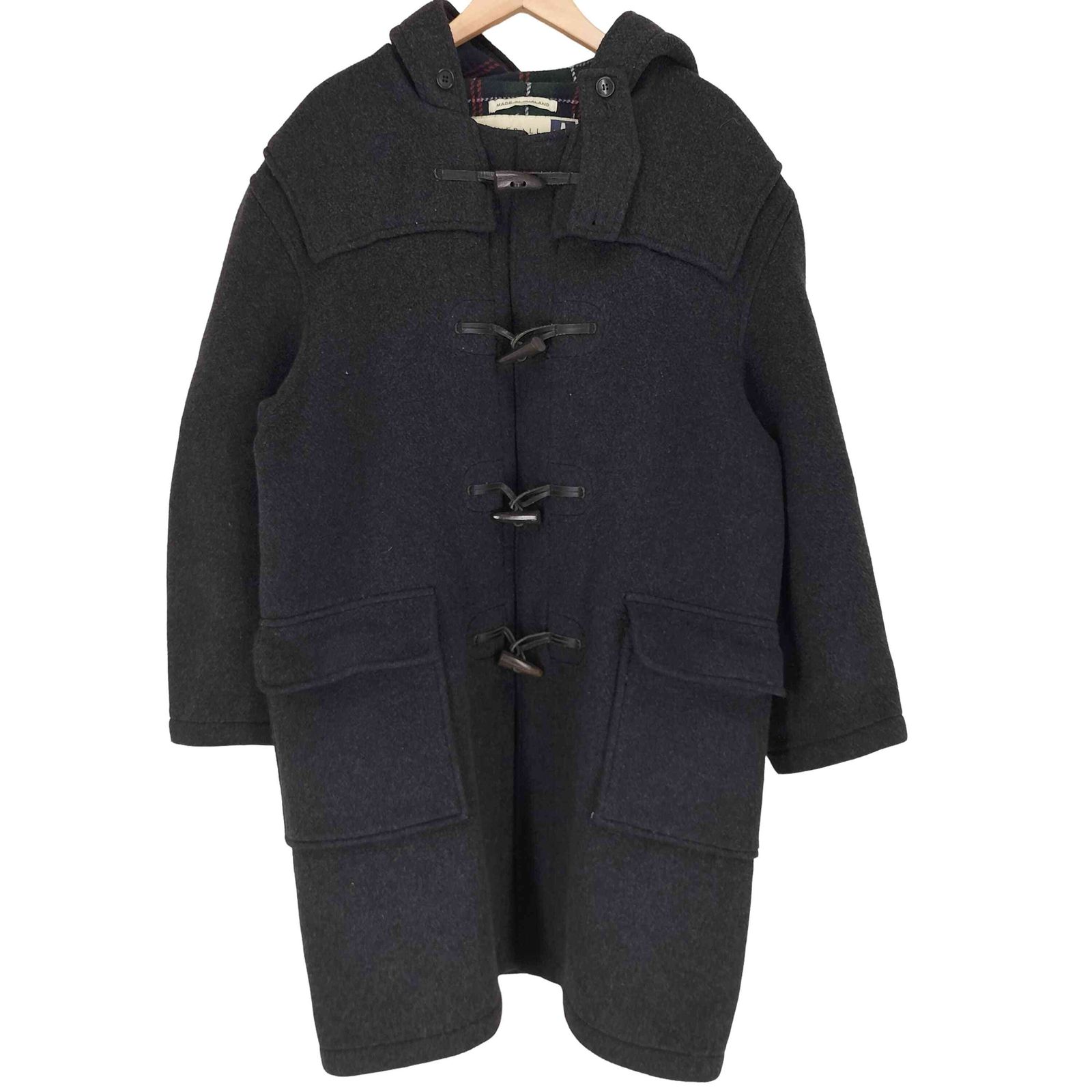 グローバーオール Gloverall MADE IN ENGLAND 裏地チェック ダッフル