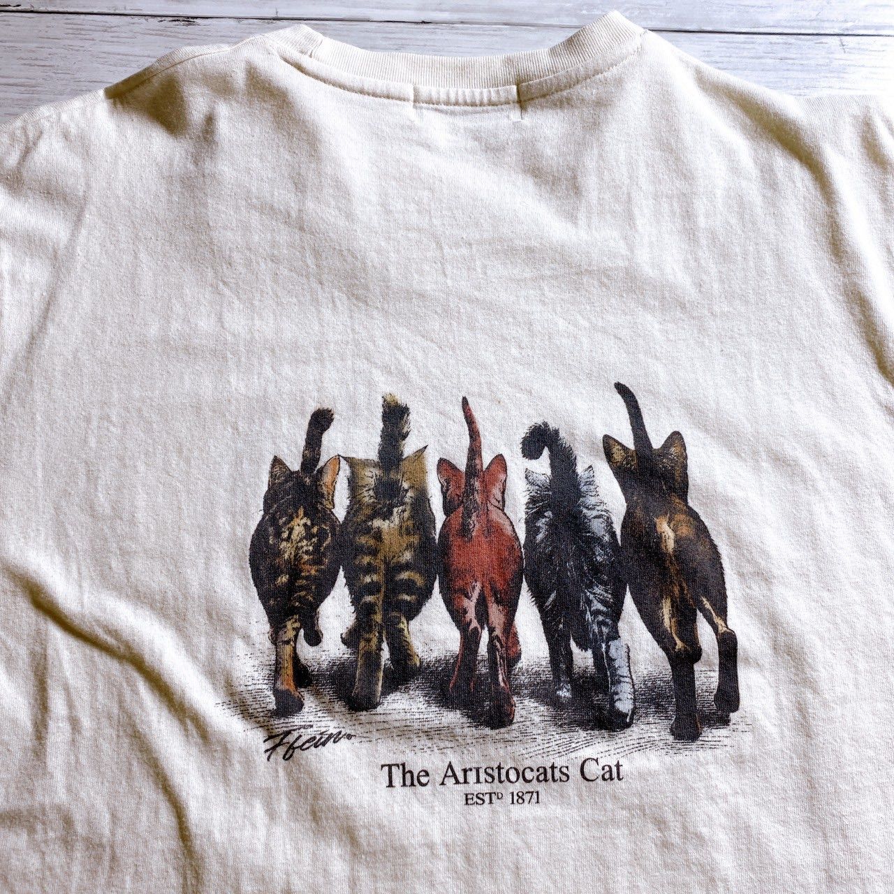 あいみょん着用】Ffein. T-shirt フェイン アイボリー 猫 キャット