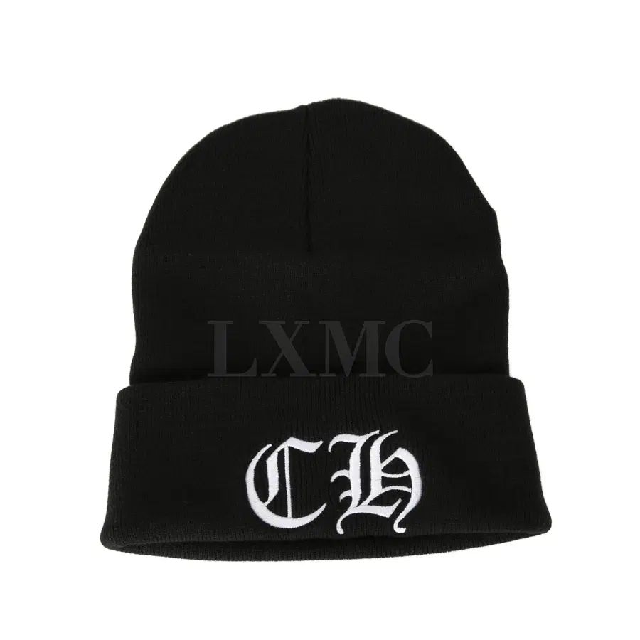 CHROME HEARTS クロムハーツ ロゴ ビーニー キャップ 帽子 刺繍 リバーシブル コットン ウール 白 WATCH CAP 113,622円