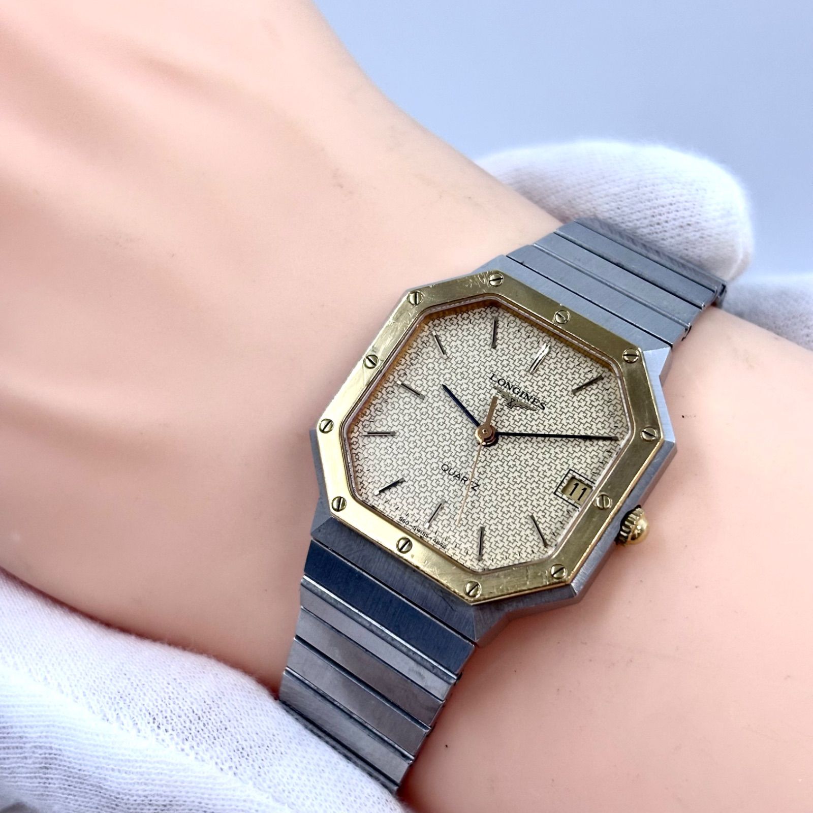 メンズ LONGINES ロンジン 24255451 ヴィンテージ クォーツ 腕時計