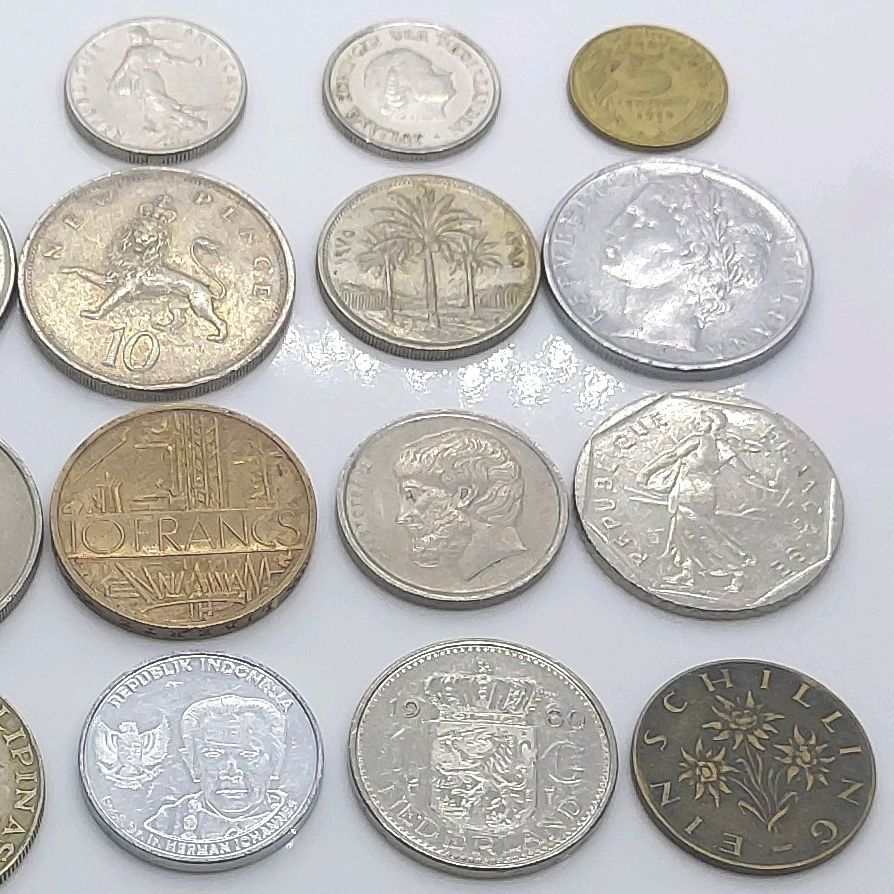 L304】外国コイン 30枚詰め合わせセット 世界の硬貨 海外古銭 まとめ