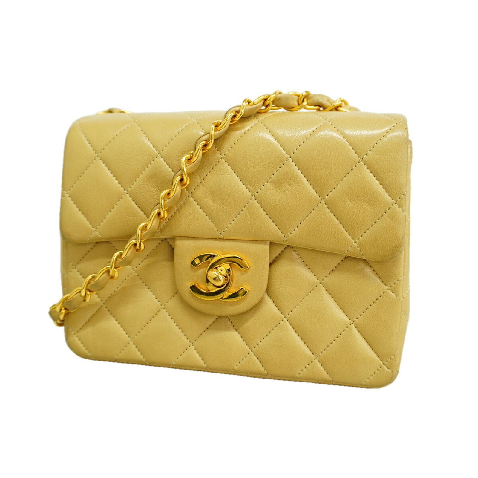 シャネル(Chanel) シャネル ショルダーバッグ ミニマトラッセ チェーンショルダー ラムスキン ベージュ レディース P3344612 437,184円