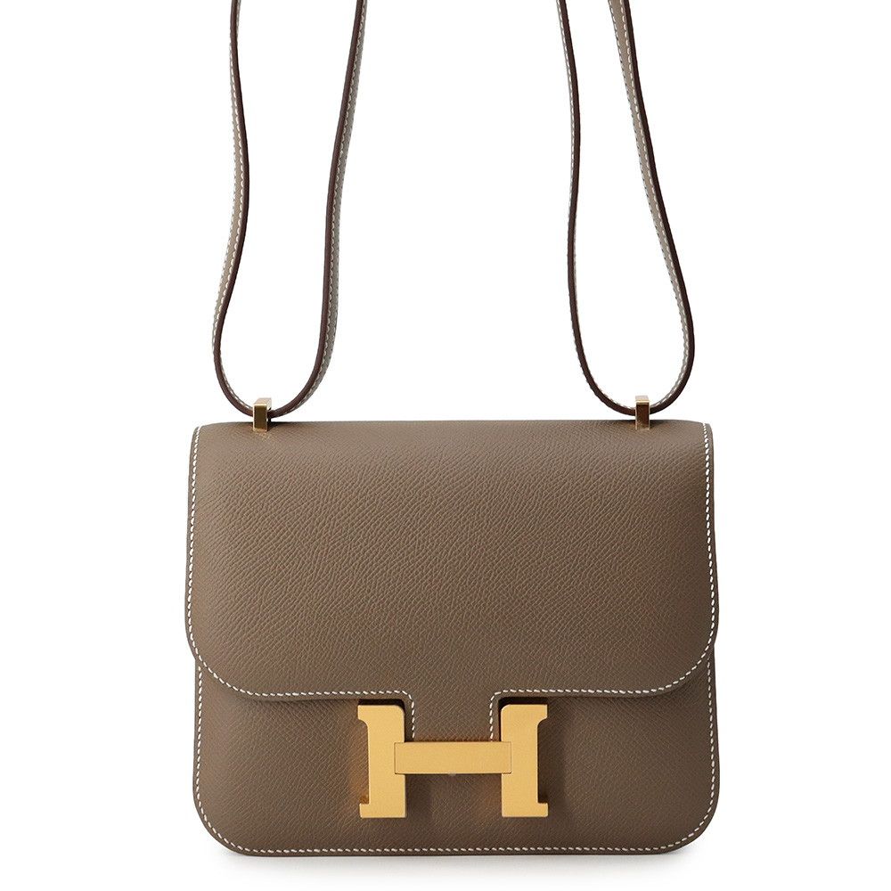 エルメス ショルダーバッグ ミニ コンスタンス3 ミロワール エトゥープ/ゴールド金具 エプソン G刻印 HERMES Constance 2,566,800円