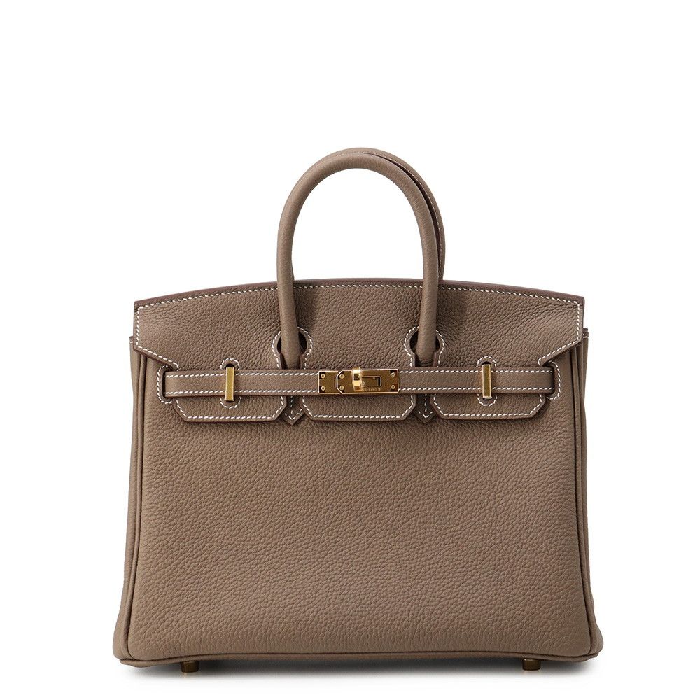 エルメス バーキン25 エトゥープ/ゴールド金具 トゴ G刻印 HERMES Birkin ハンドバッグ 1,622,880円