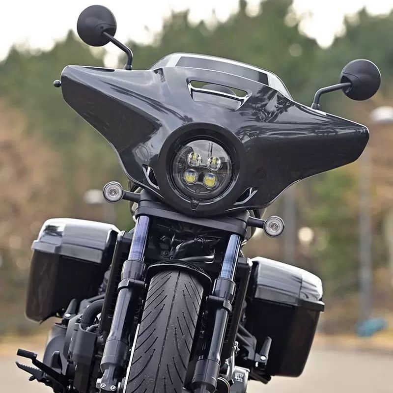 ホンダ CM1100 Rebel CMX1100対応 フロントカウル ヘッドライトカバー ウインドスクリーン ABS+PC製 外装アクセントパーツ