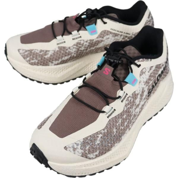 サロモン salomon ランニングシューズ ウィメンズ エアロ グライド 4 グラベル AERO GLIDE 4 GRVL バニラアイス/ブラック/アイアン 491755