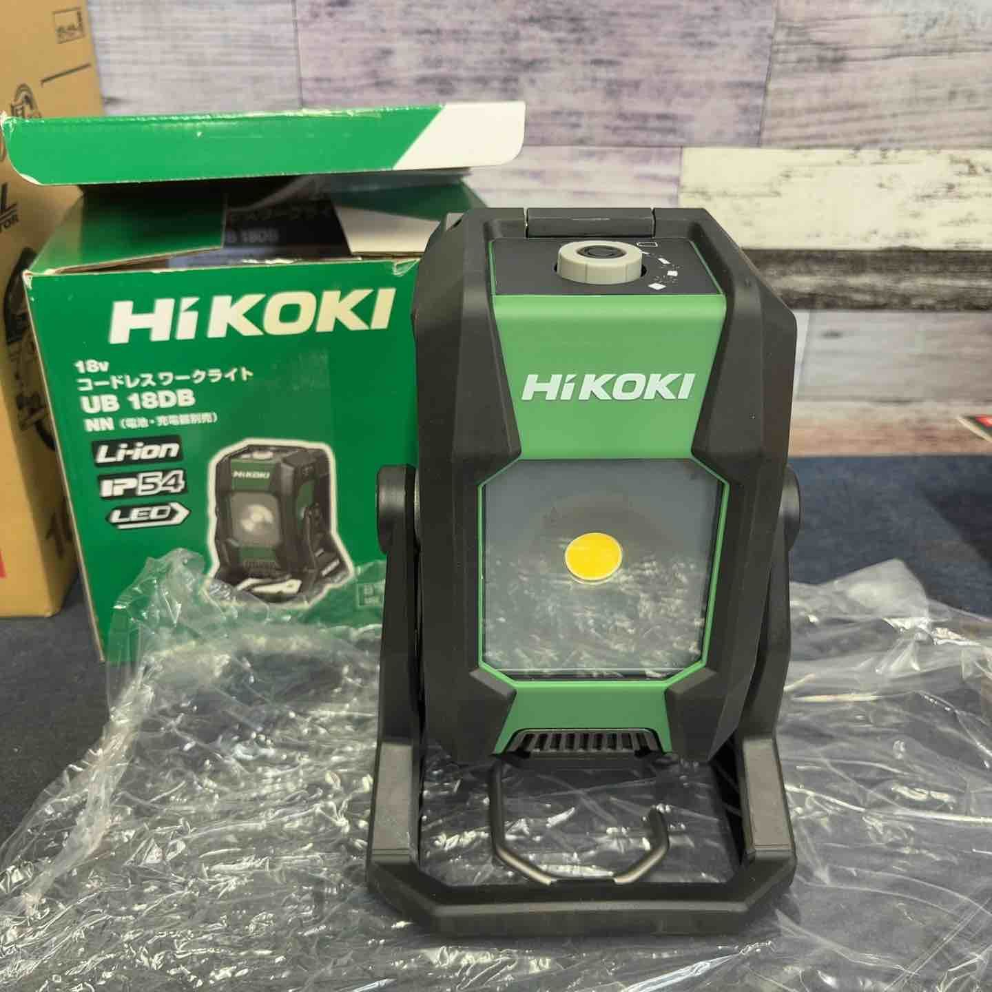 ◇ハイコーキ(HIKOKI ※旧:日立工機) コードレス LED ワークライト ダイヤル式調光機能付き UB18DB(NN)【八潮店】