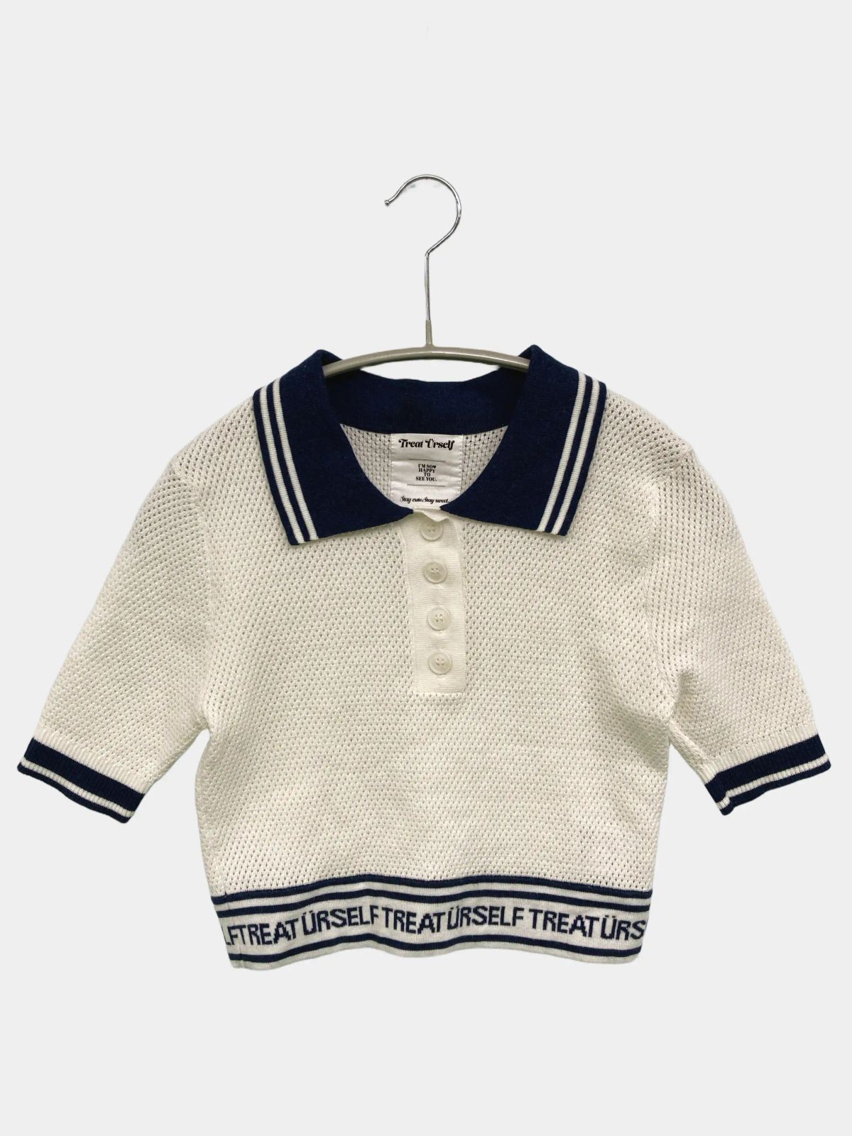 Treat Urself トリートユアセルフ ニット/セーター ホワイト コットン 