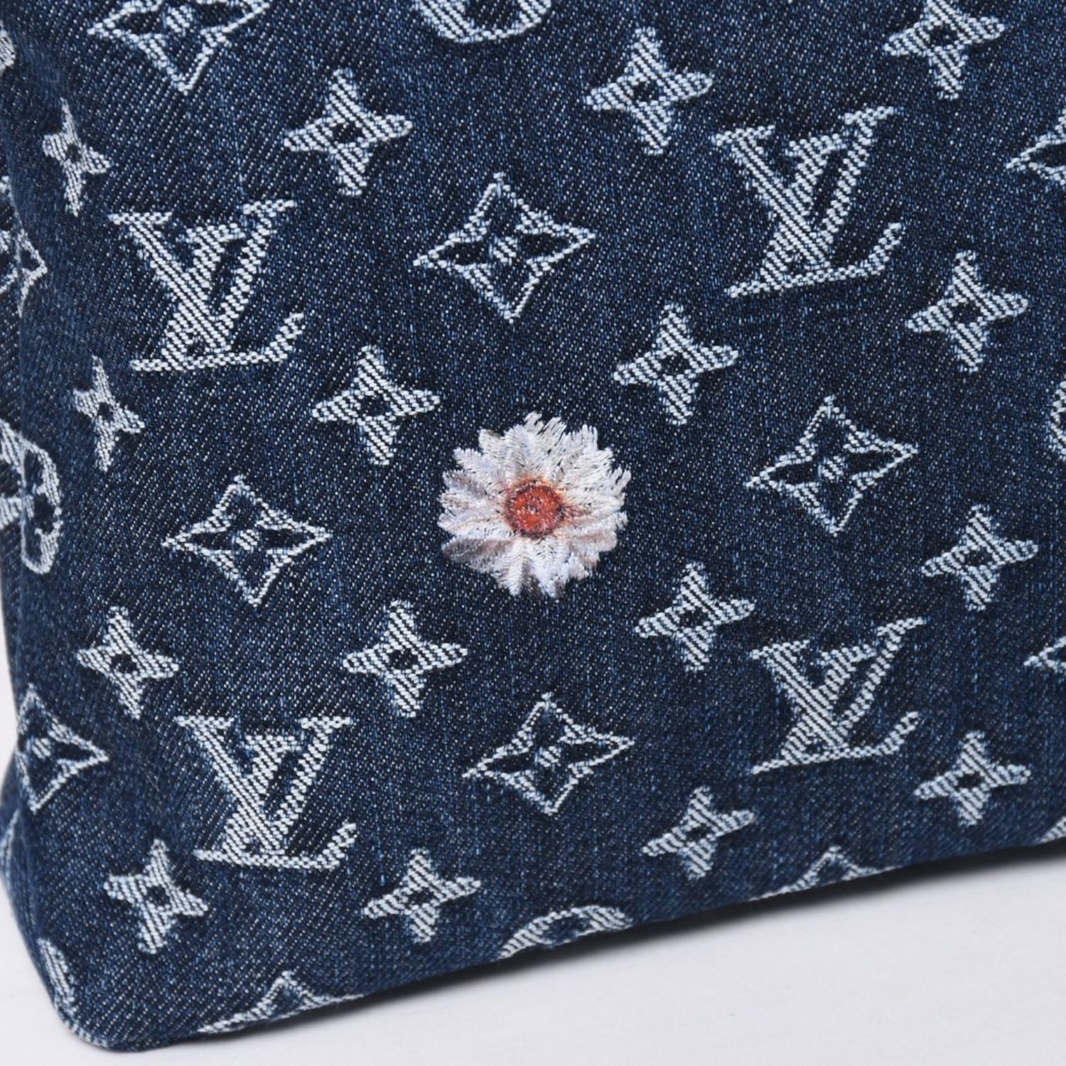 新品未使用品 LOUIS VUITTON ルイヴィトン ハンドバッグ クラッチバッグ M27559 ポシェット・ヴォワヤージュ モノグラムデニム 中古 4a006421