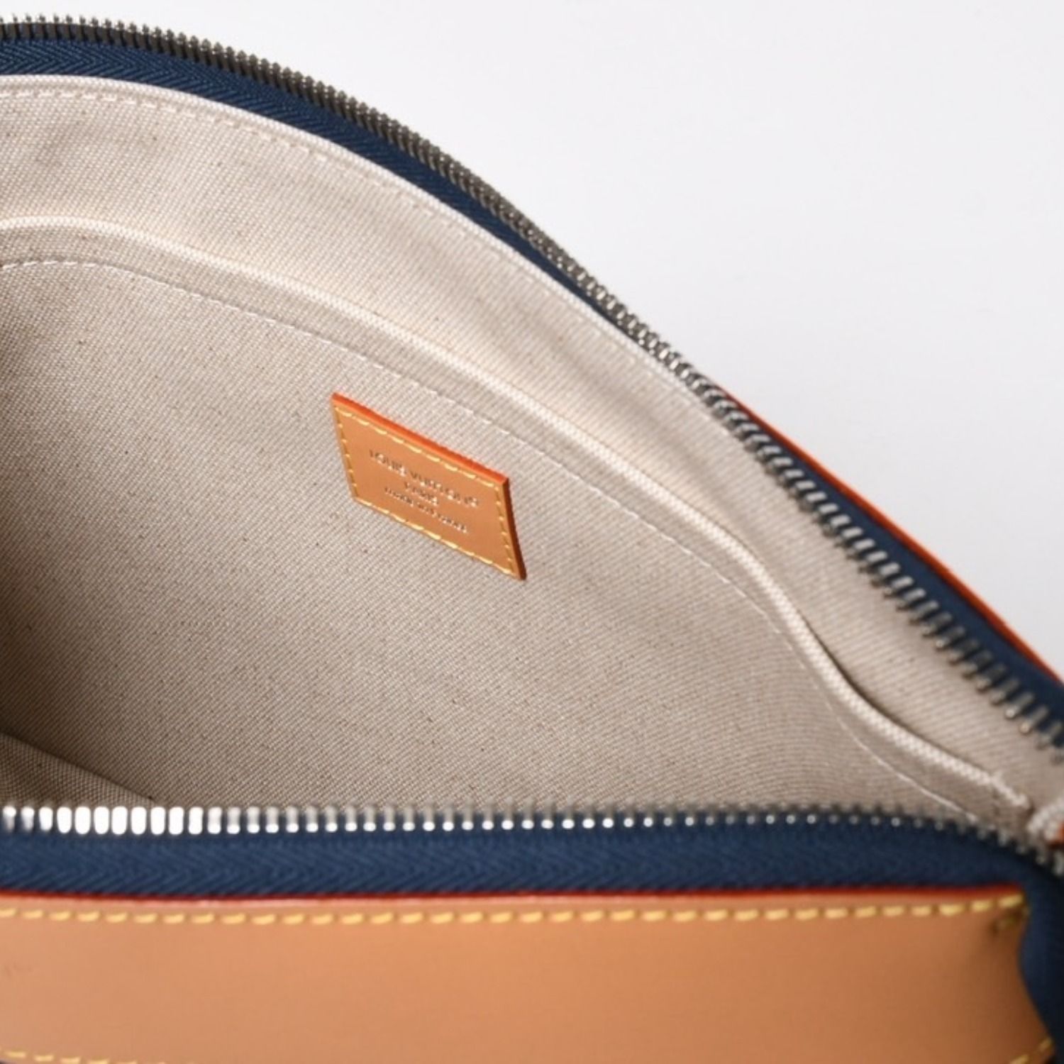 新品未使用品 LOUIS VUITTON ルイヴィトン ハンドバッグ クラッチバッグ M27559 ポシェット・ヴォワヤージュ モノグラムデニム 中古 4a006421