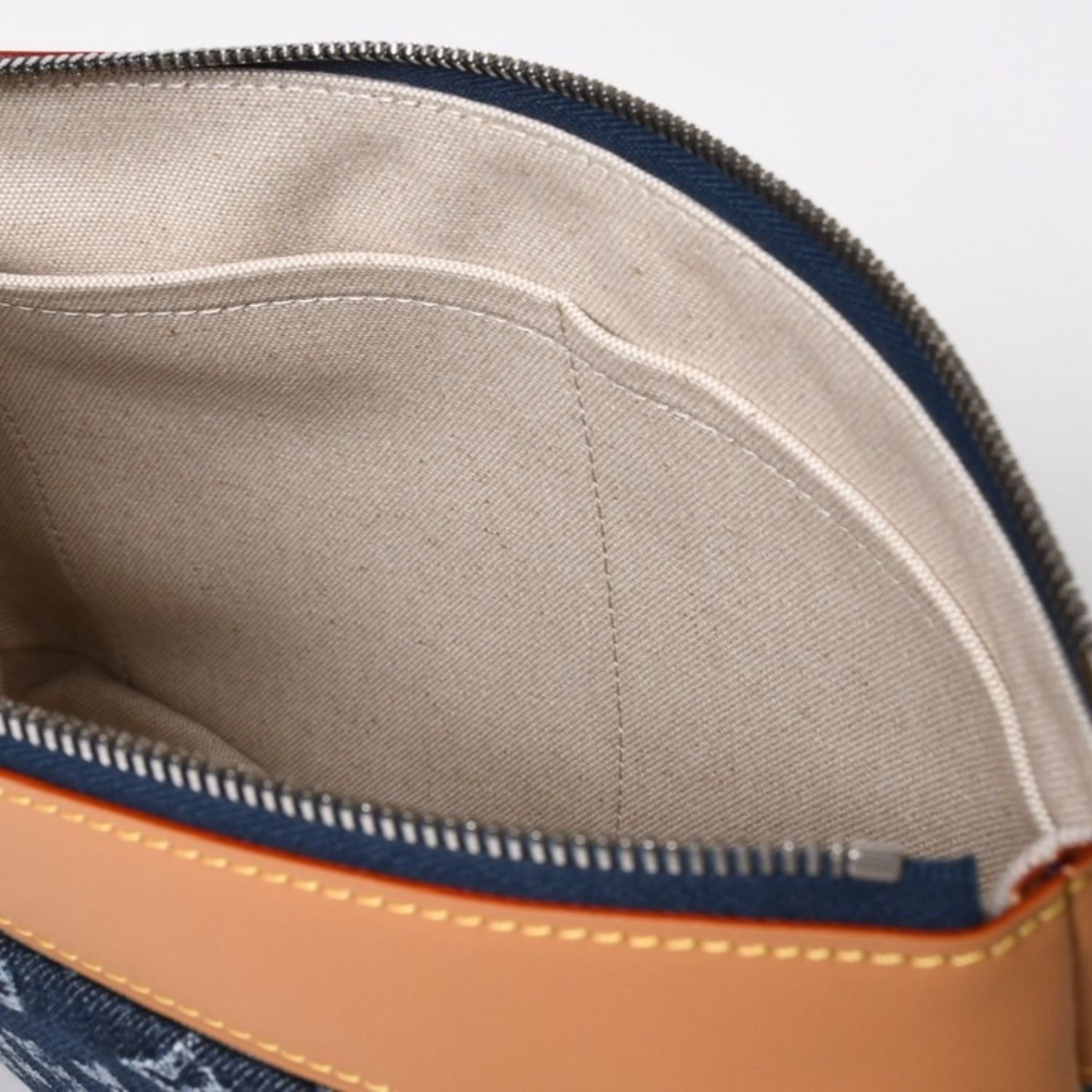 新品未使用品 LOUIS VUITTON ルイヴィトン ハンドバッグ クラッチバッグ M27559 ポシェット・ヴォワヤージュ モノグラムデニム 中古 4a006421