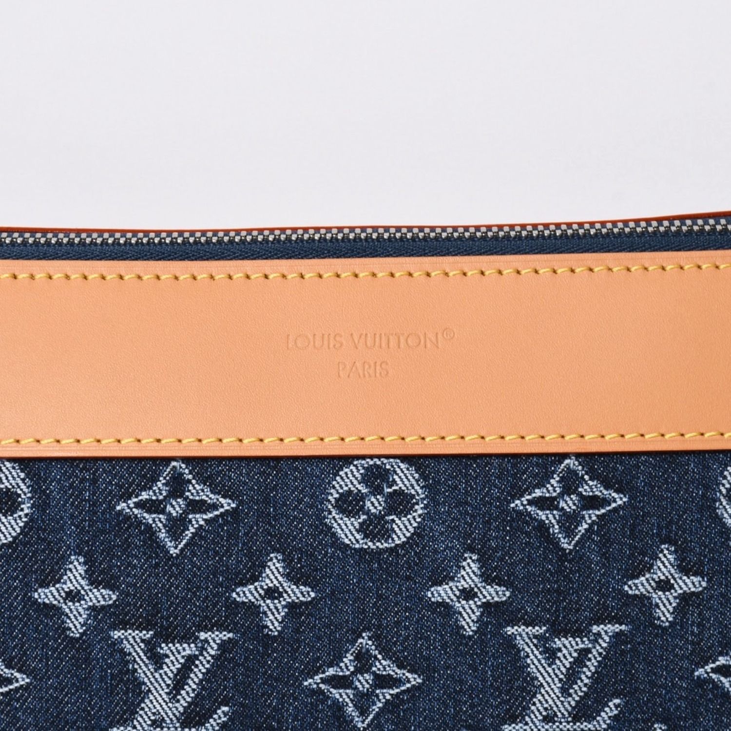 新品未使用品 LOUIS VUITTON ルイヴィトン ハンドバッグ クラッチバッグ M27559 ポシェット・ヴォワヤージュ モノグラムデニム 中古 4a006421
