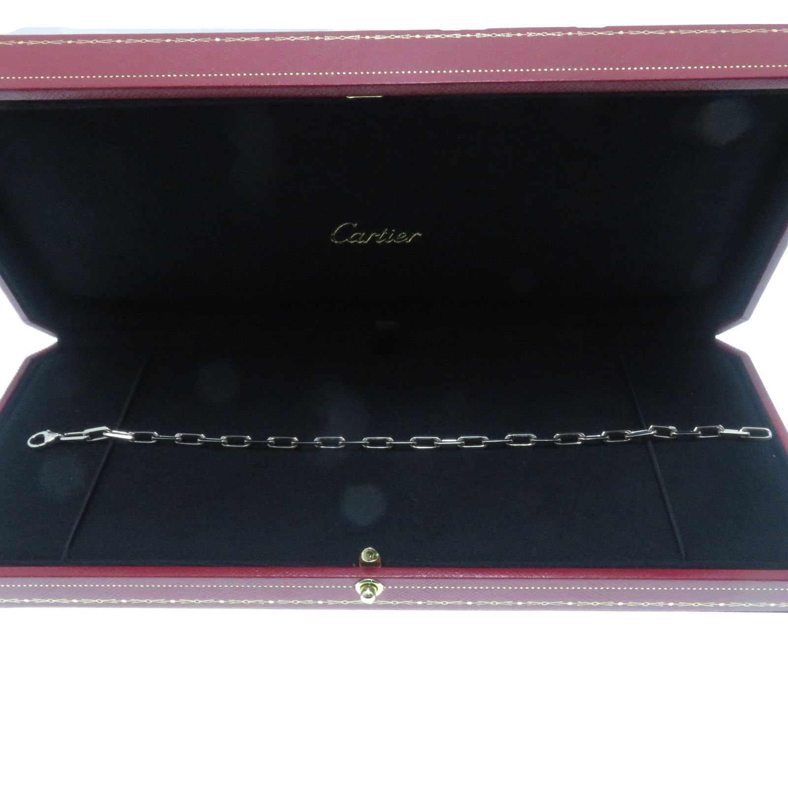 CARTIER カルティエ サントスドゥBL/SM/WG/9.7g B6090500 ブレスレット K18ホワイトゴールド K18WG ホワイトゴールド レディース【中古】431