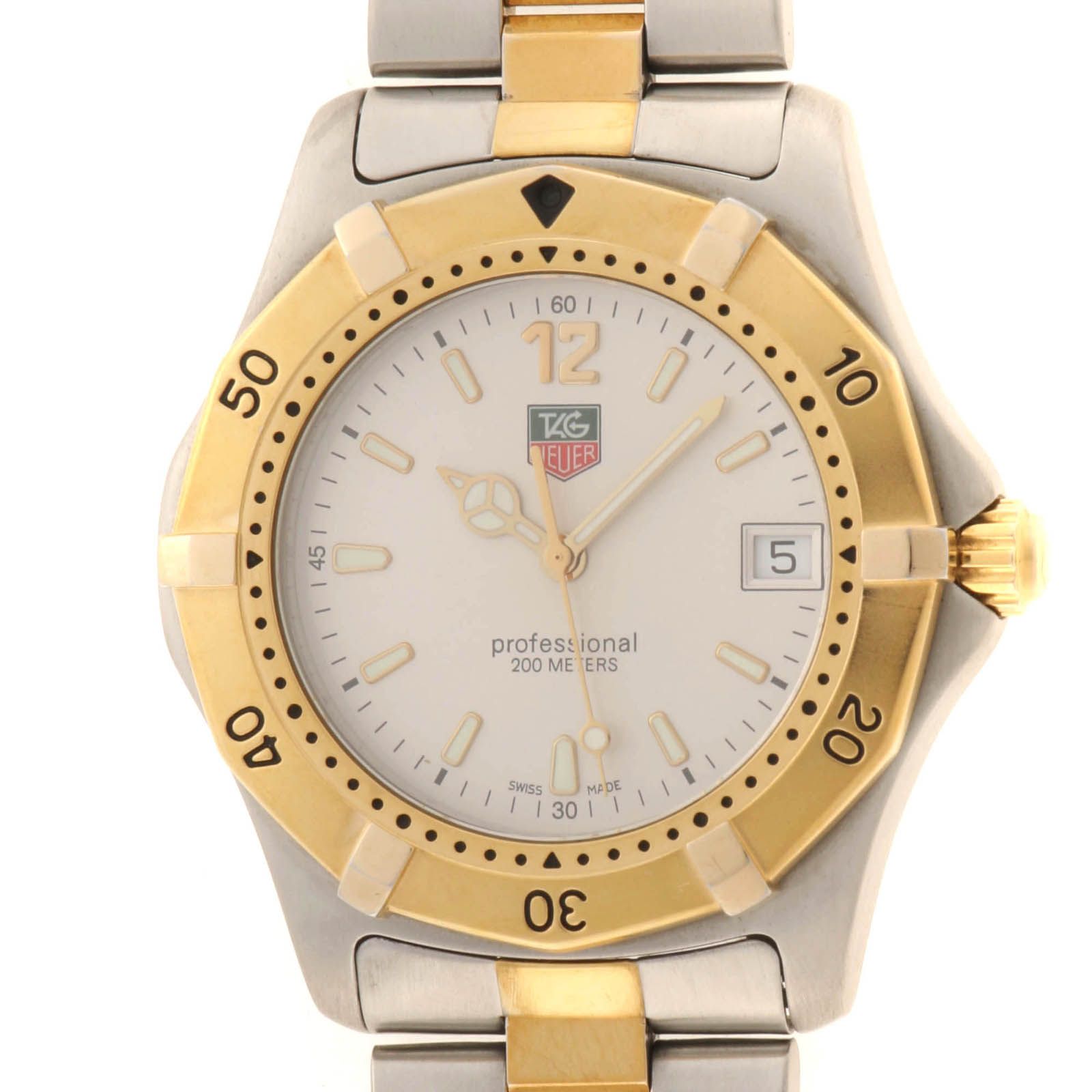 TAG HEUER タグホイヤー 2000シリーズ WK1120-0 クオーツ 腕時計 ステンレススチール/ゴールドメッキ シルバー メンズ 2148104186232【中古】207