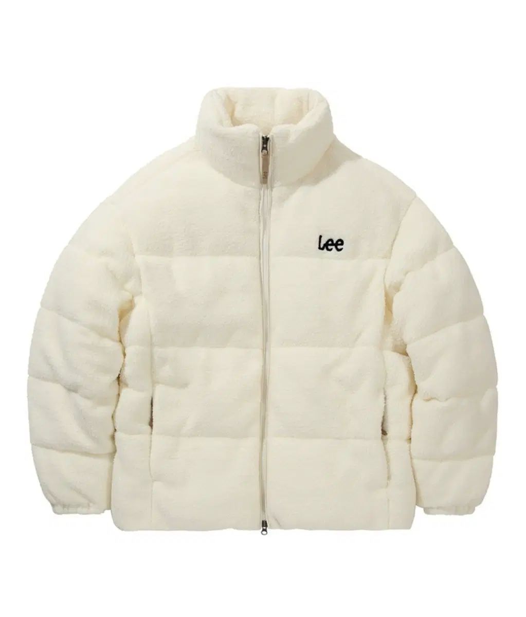 リー Lee トゥウィーロゴ フリース ショートダウン アイボリー S