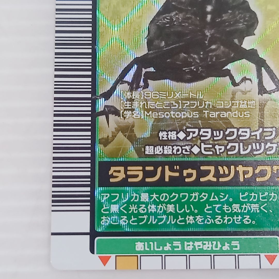 甲虫王者ムシキング 2003秋 金レア タランドゥスツヤクワガタ 029A