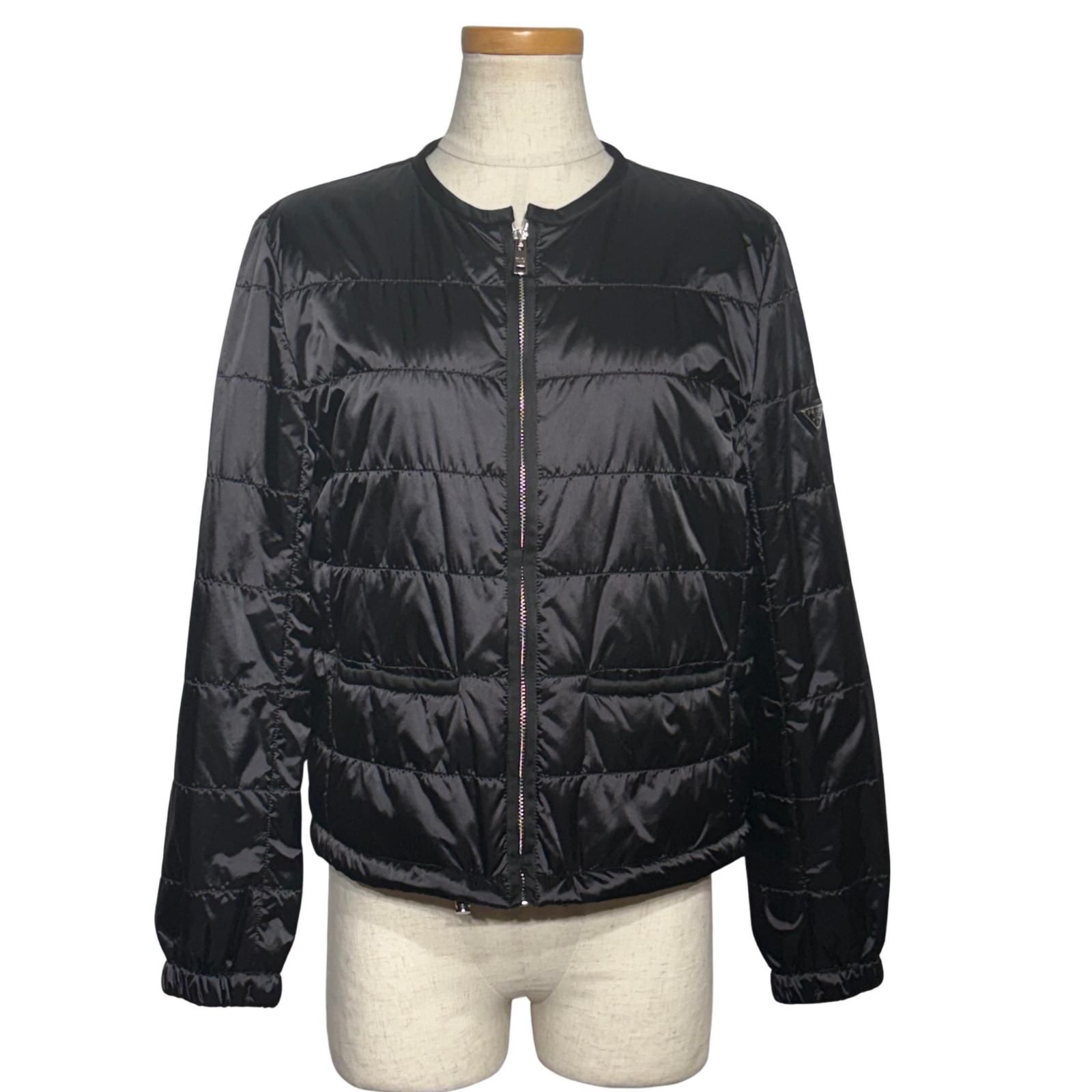 PRADA プラダ ダウンジャケット レディース40 ブラック ナイロン/ポリエステル 【中古】200 58,766円