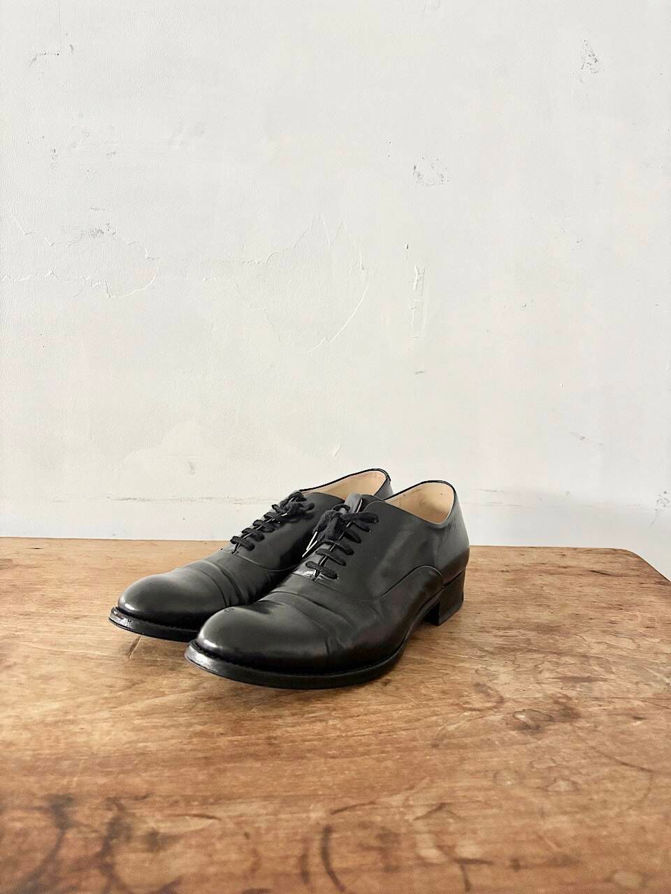 【美品】ARTS&SCIENCE　Cap toe shoes　黒　23.5cm　