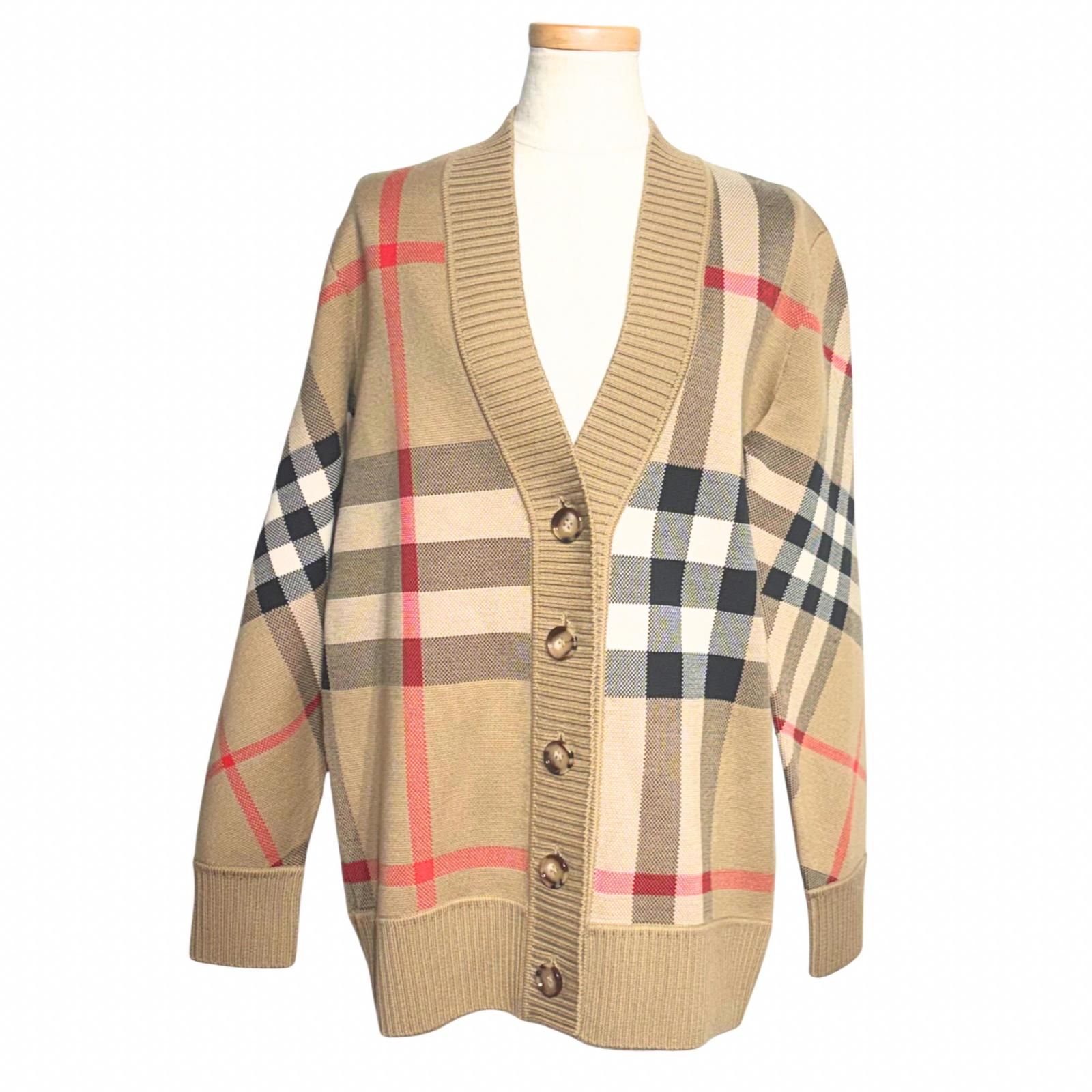BURBERRY バーバリー メガチェック カーディガン レディースXS