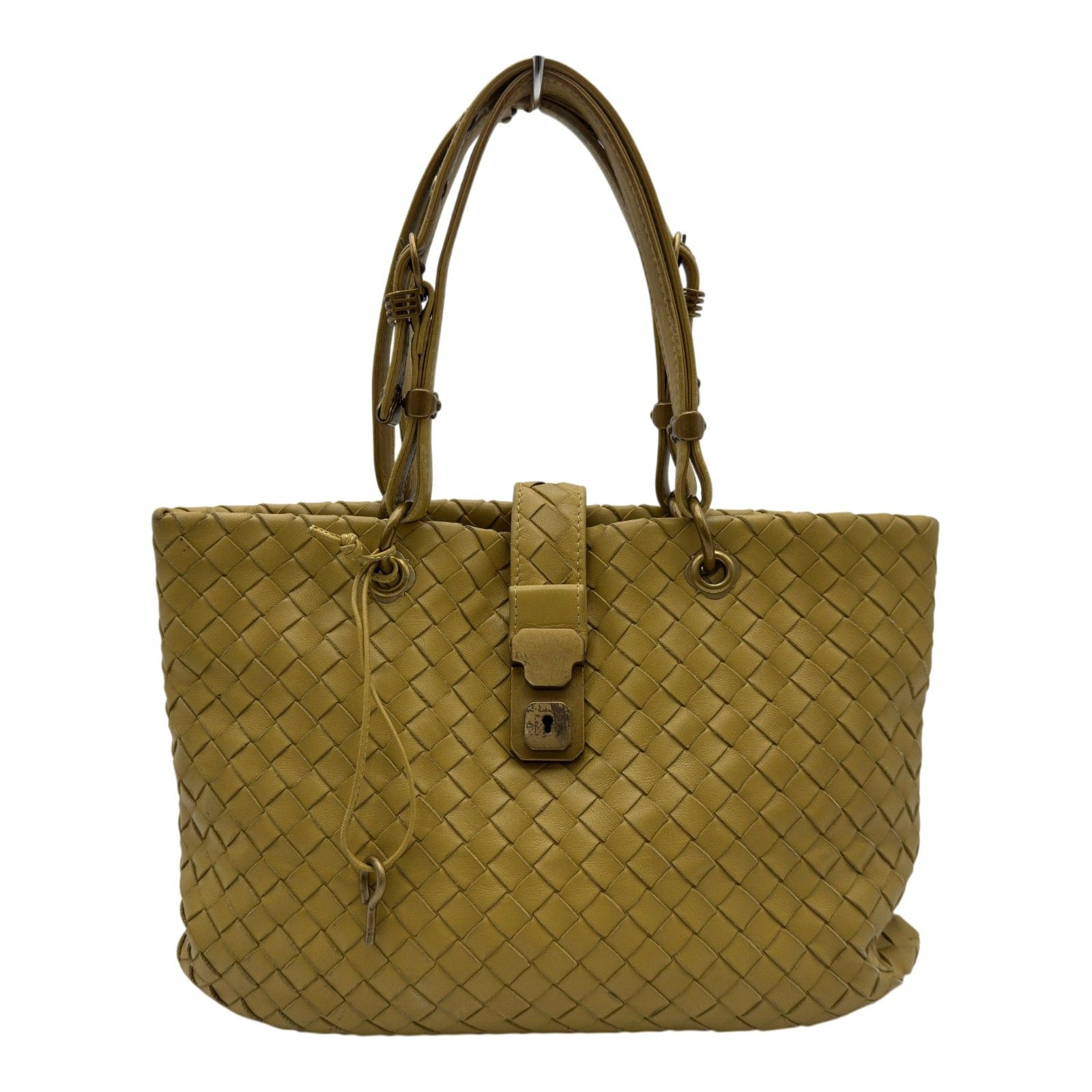 ボッテガ・ヴェネタ BOTTEGA VENETA カプリ ハンドバッグ 162112 イエロー レザー レディース ハンドバッグ