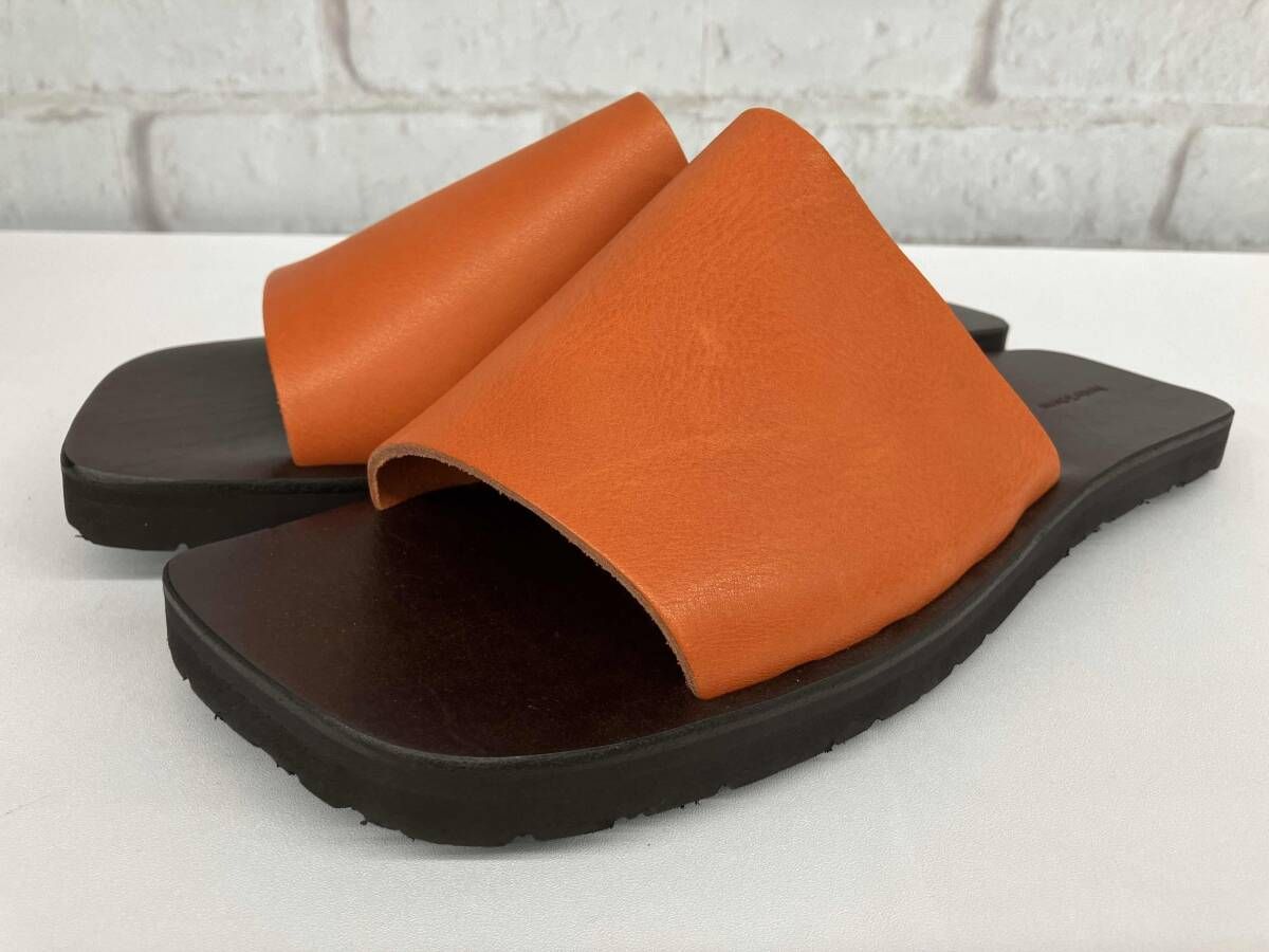 Hender Scheme house made ///slide エンダースキーマ サンダル レザー オレンジ size4