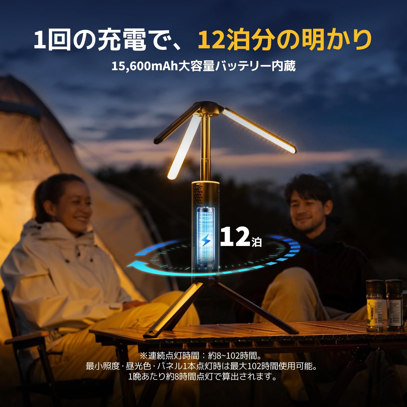 アウトドア BougeRV LEDランタン キャンプランタン 充電式 3000lm高