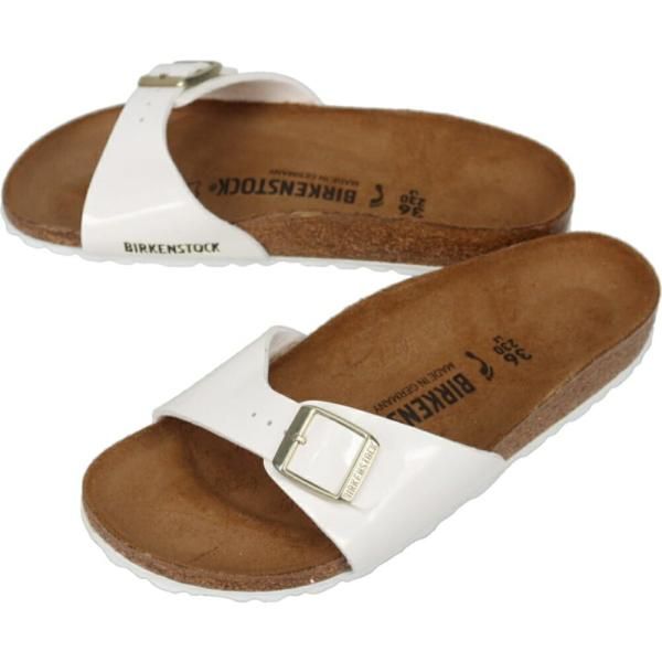 ビルケンシュトック BIRKENSTOCK サンダル マドリッド Madrid パテントホワイト 1005310 ナロー幅