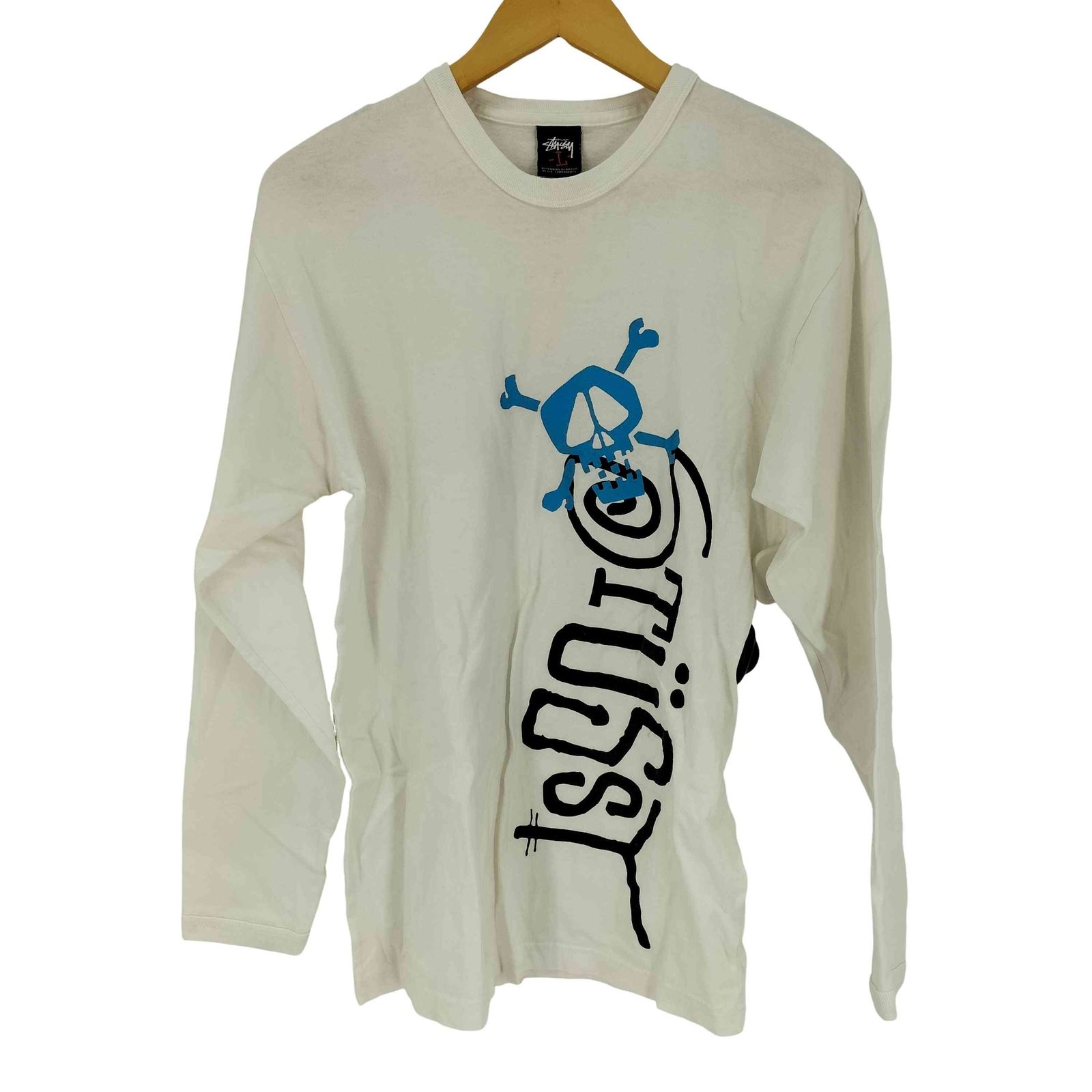 ステューシー Stussy スカル ロングスリーブ Tシャツ ロンT メンズ import：L