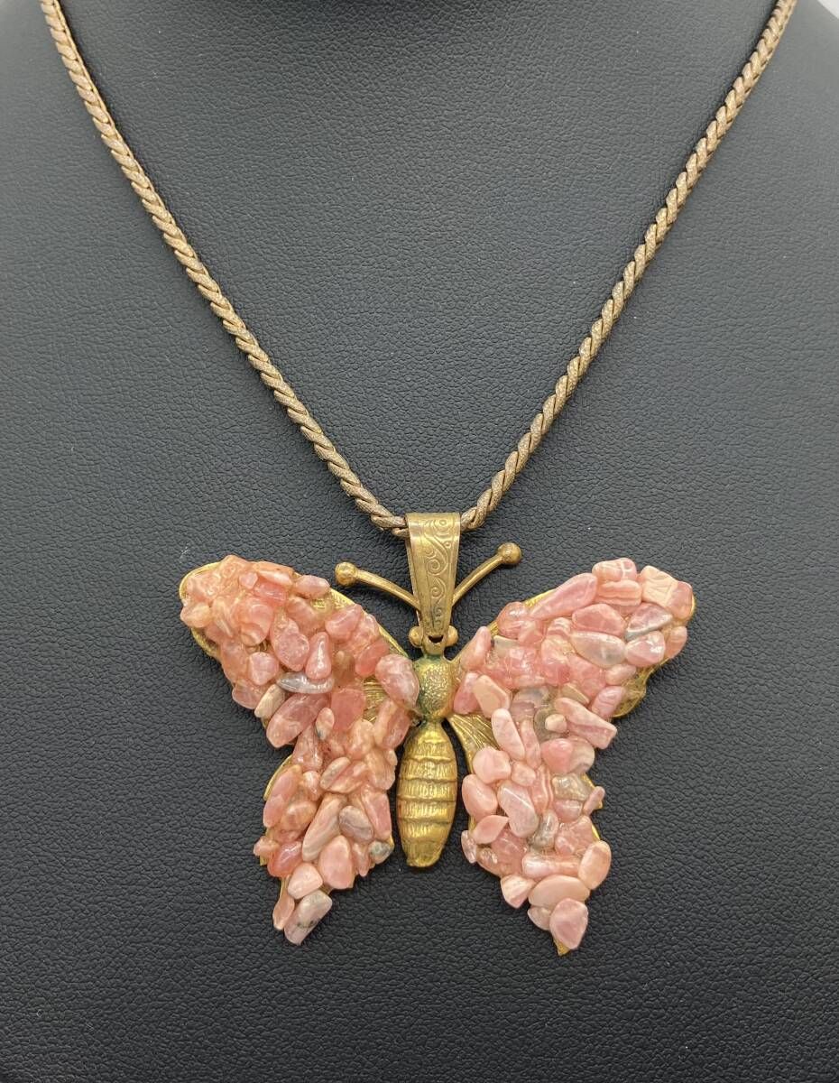 MIRIAM HASKELL 61cm バタフライ 石取れ ミリアムハスケル ネックレス ブランドアクセサリー 品物のみ