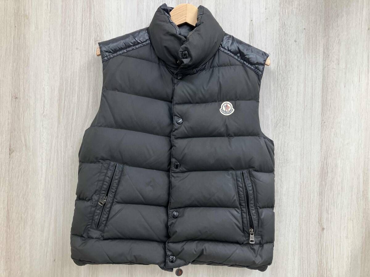 MONCLER ダウンベスト グレー/ブラック MONCLER ダウンベスト 黒 サイズ0 【公式通販】