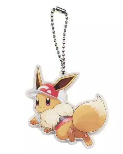 [중고] 키홀더 마스코트 (캐릭터) 이브이 (모자) “포켓몬 렛츠 고!피카츄 렛츠 고!Eevee 아크릴 참 컬렉션” 포켓몬 센터 익스클루시브