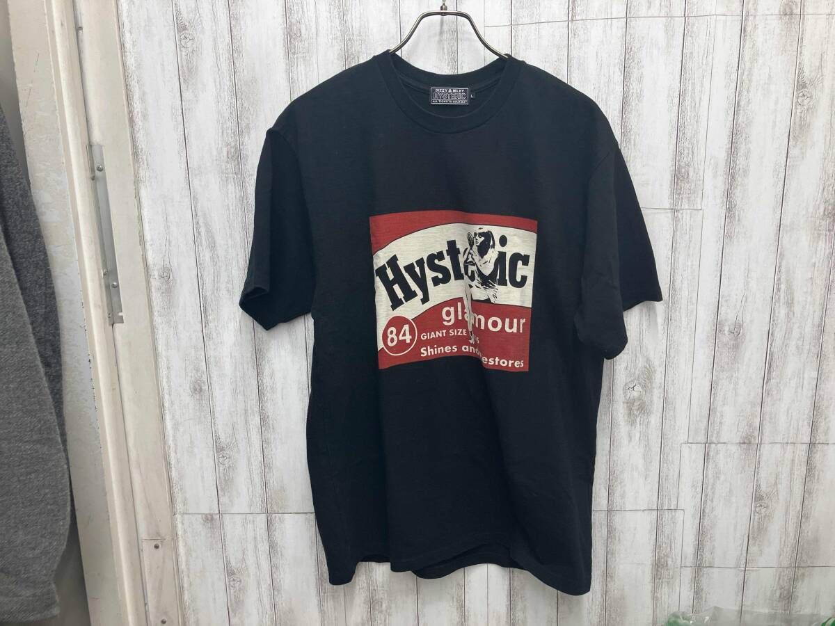 HYSTERIC GLAMOUR 02241CT02 HG POLISH サイズL ブラック　ヒステリックグラマー