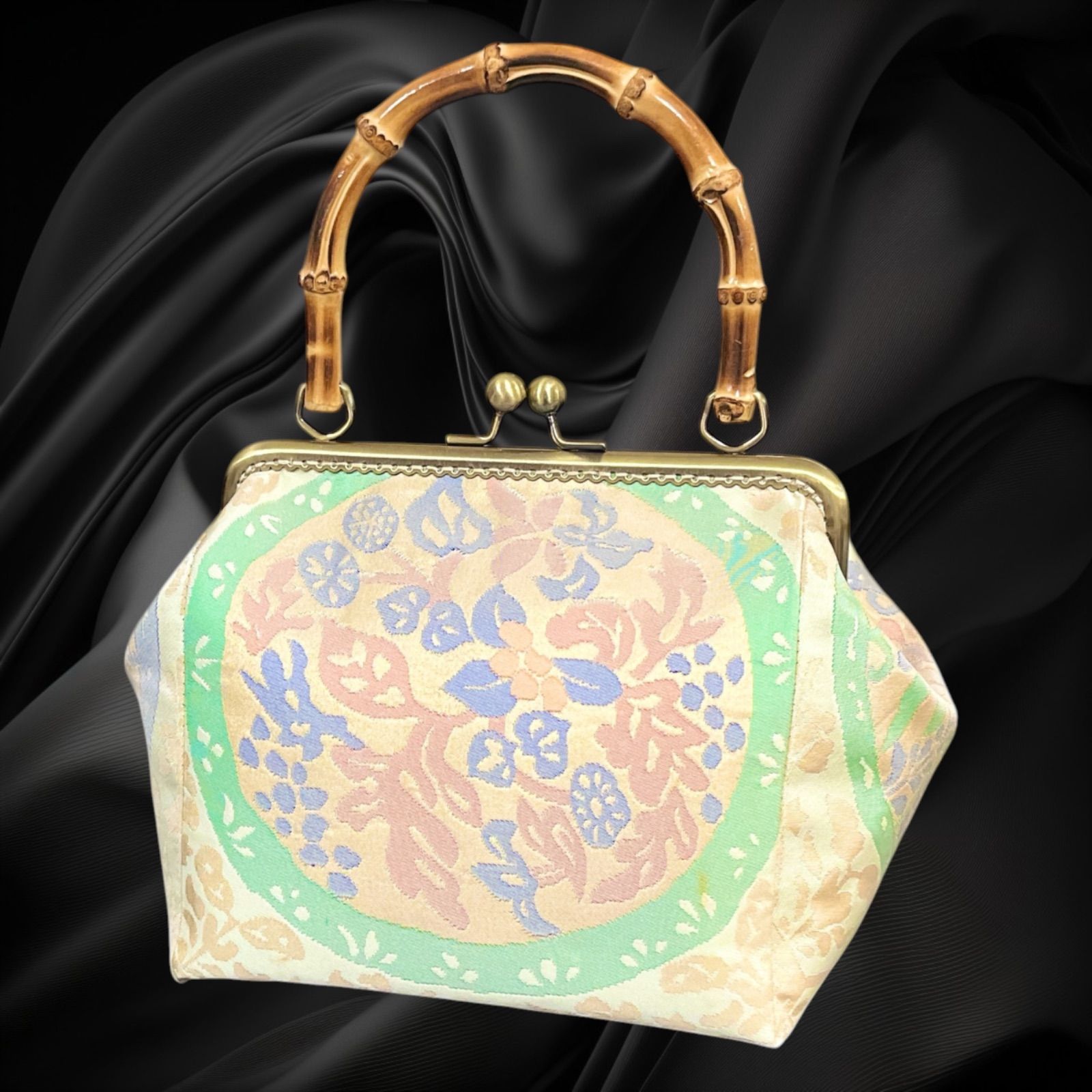 【No.1047】着物リメイクバッグ、和風オリジナルバッグ、着物ショルダーバッグ 8,775円