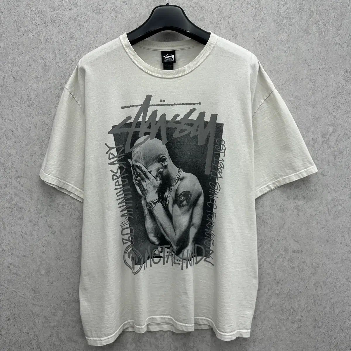 110 STUSSY x GOLDIE METALHEADS 30周年 グラフィック メンズ 半袖 Tシャツ