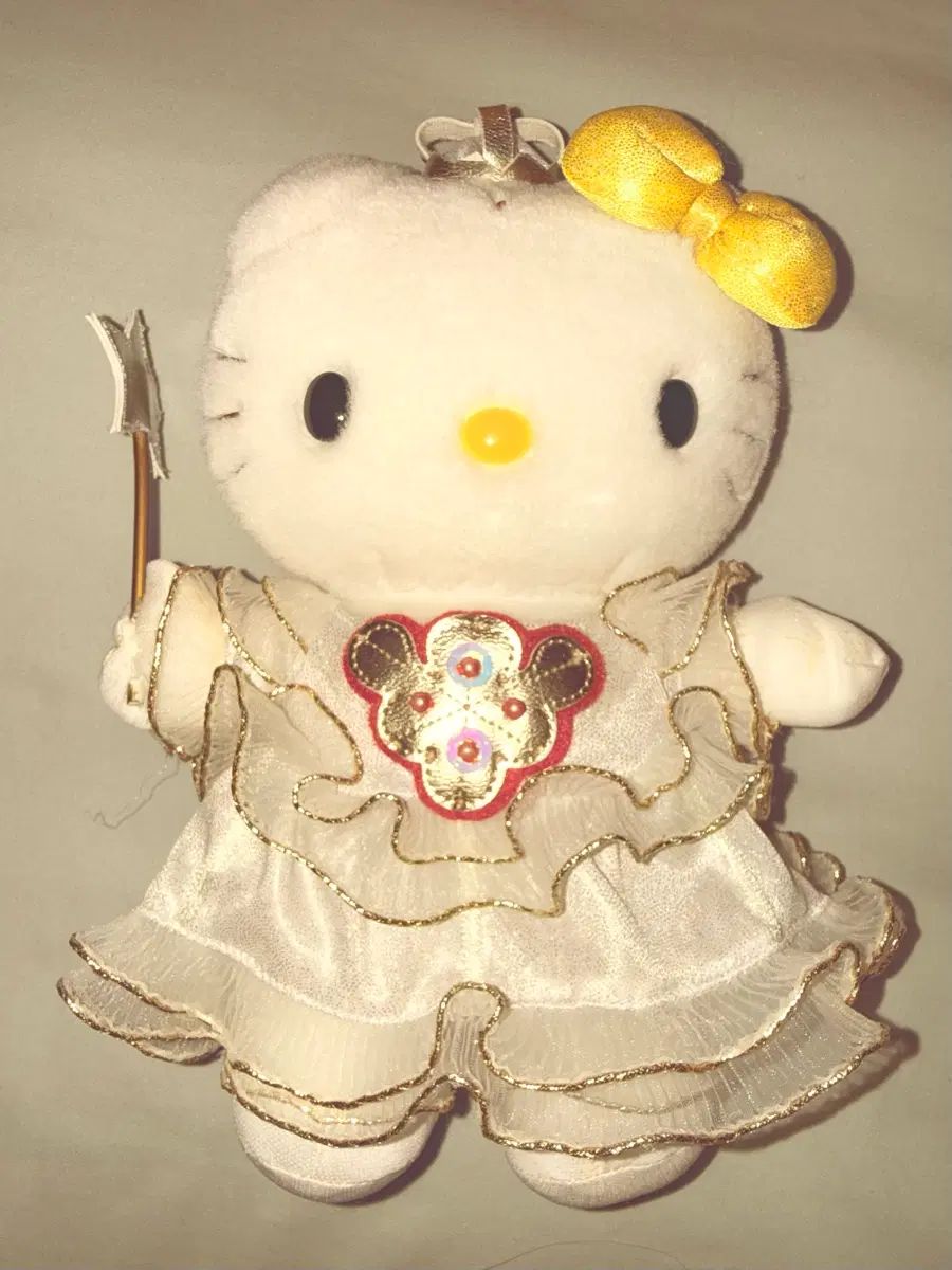 レア 実物 ゴー レディース クイーン 天使 妖精 魔法の杖 ハローキティ ぬいぐるみ