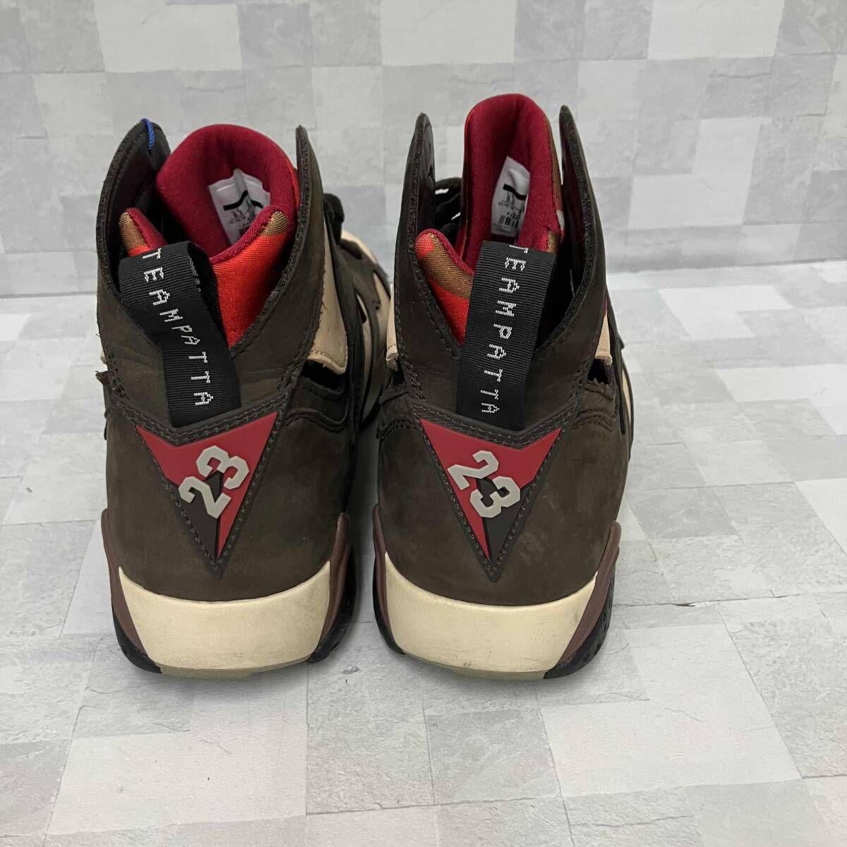 NIKE ナイキ スニーカー Patta × Nike Air Jordan 7 Retro OG 'Shimmer/Brown' AT3375-200 27.5cm ブラウン系 キーホルダー 箱あり