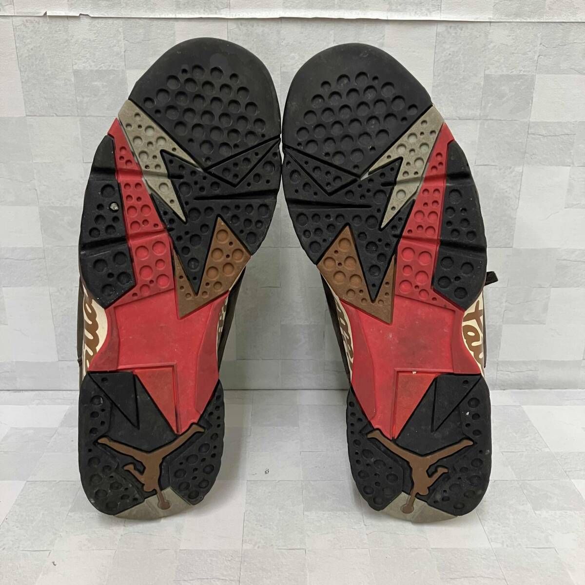 NIKE ナイキ スニーカー Patta × Nike Air Jordan 7 Retro OG 'Shimmer/Brown' AT3375-200 27.5cm ブラウン系 キーホルダー 箱あり