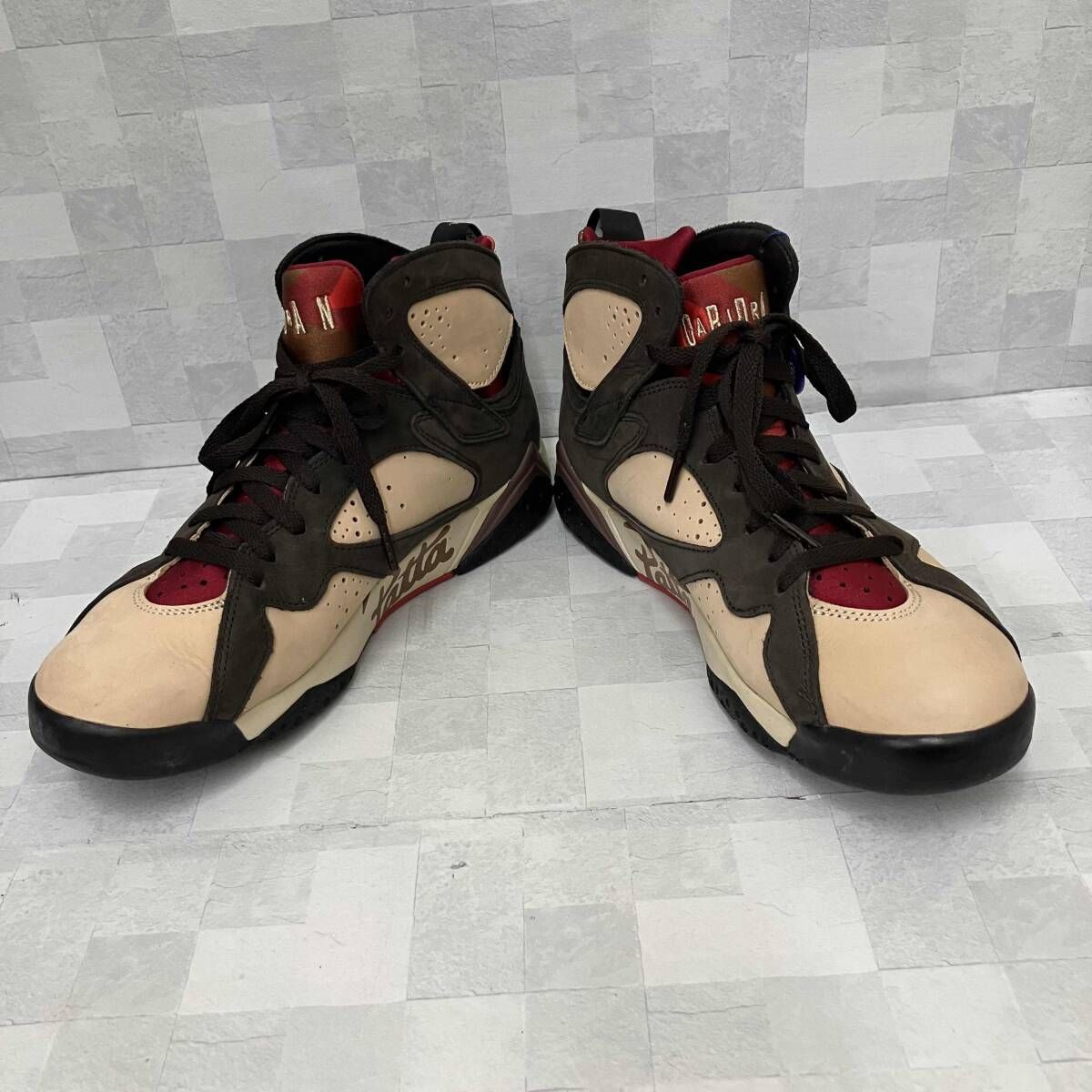 NIKE ナイキ スニーカー Patta × Nike Air Jordan 7 Retro OG 'Shimmer/Brown' AT3375-200 27.5cm ブラウン系 キーホルダー 箱あり