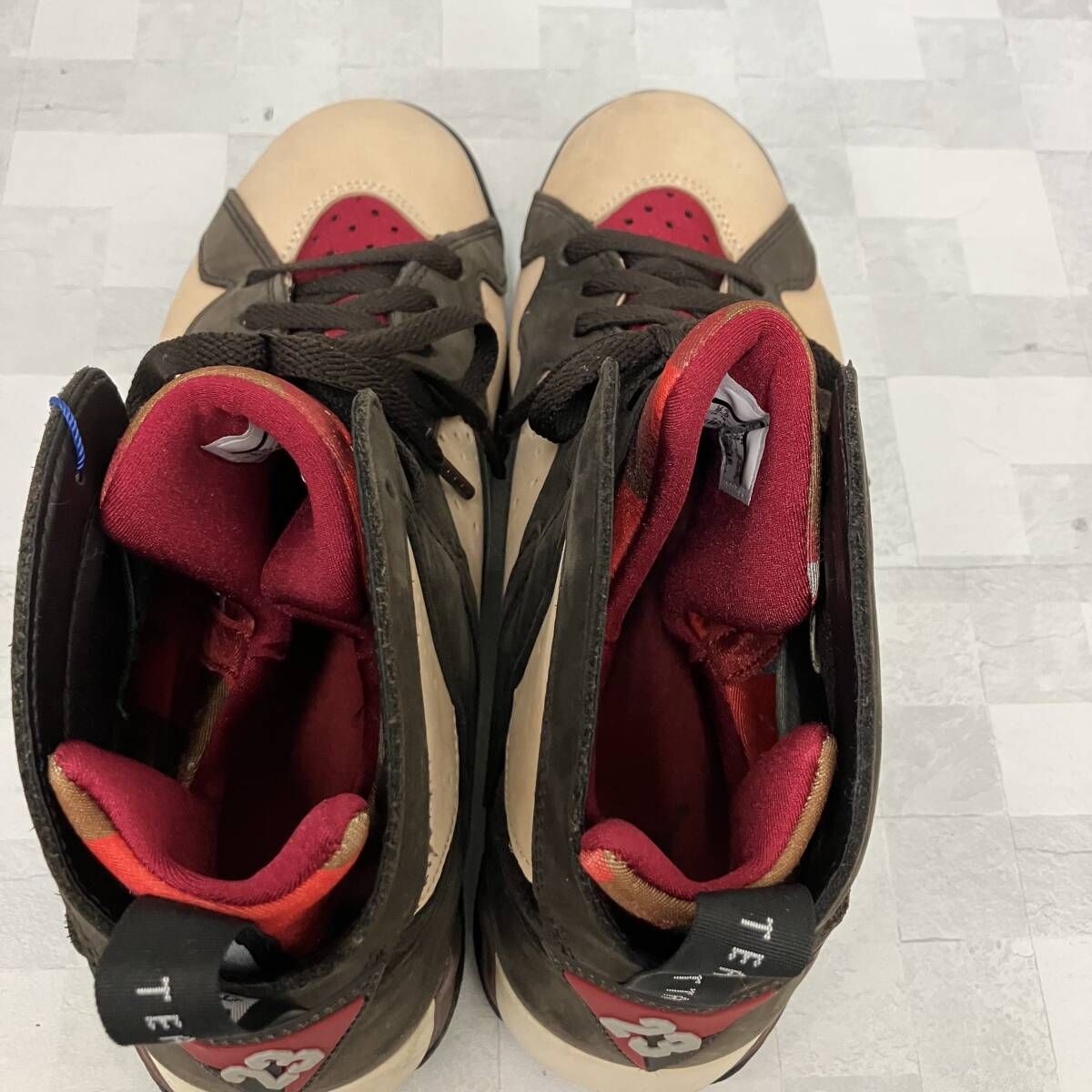 NIKE ナイキ スニーカー Patta × Nike Air Jordan 7 Retro OG 'Shimmer/Brown' AT3375-200 27.5cm ブラウン系 キーホルダー 箱あり