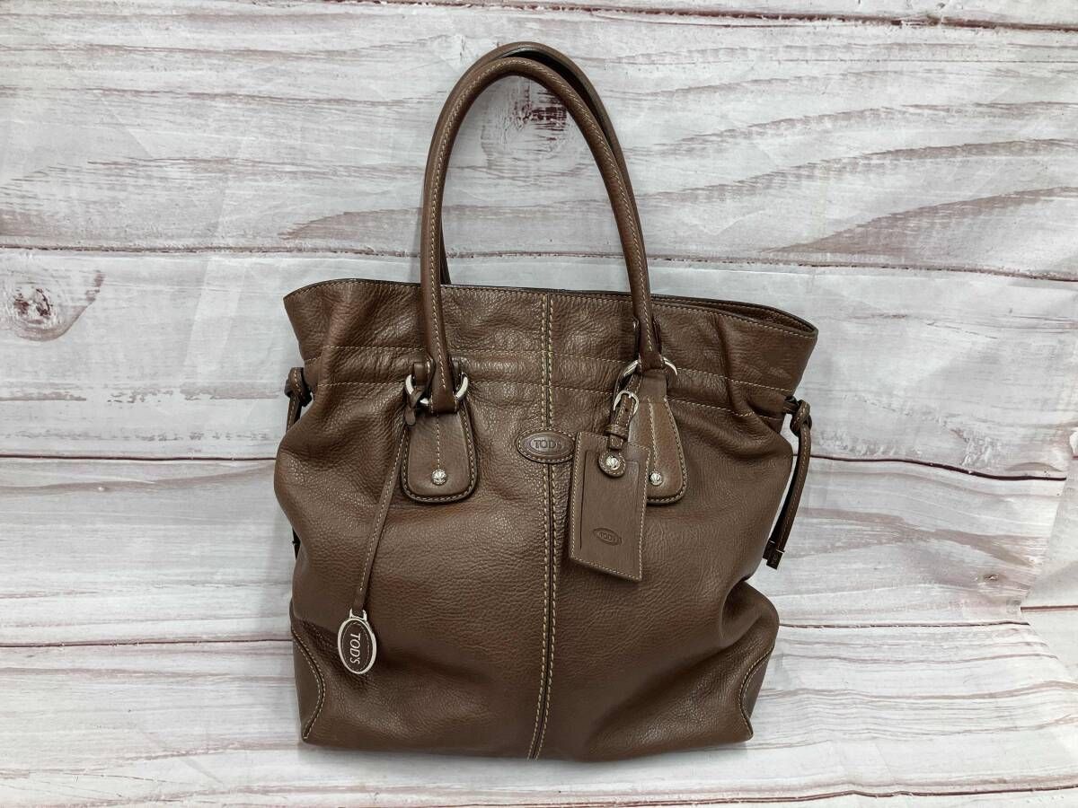 TOD’S トッズ トートバッグ ブラウン系 レザー 18,151円