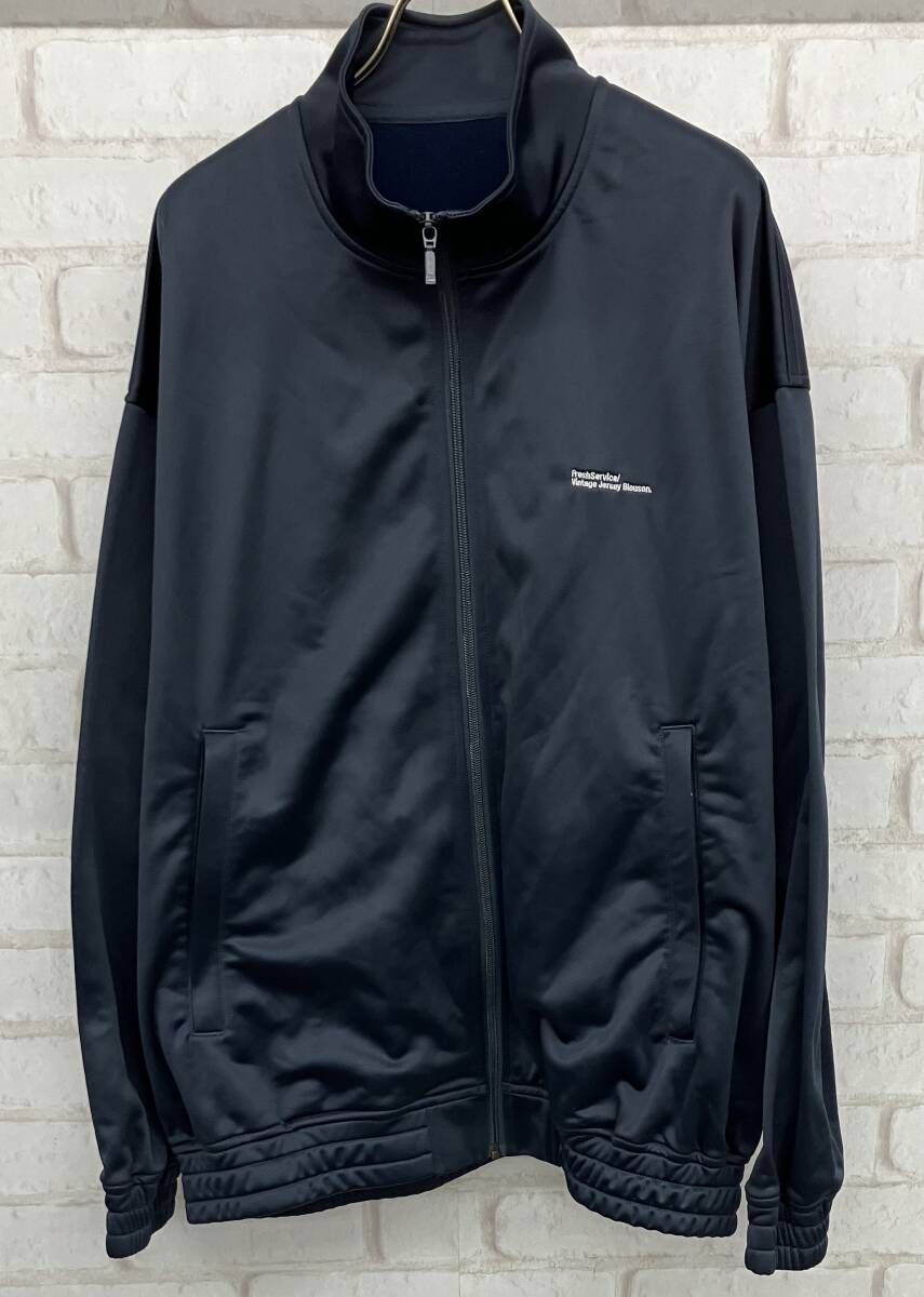 Fresh Service VINTAGE JERSEY BLOUSON フレッシュサービス トラックジャケット ジャージ FSC241-30098 ネイビー size L