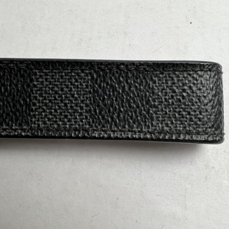 【中古品】 LOUIS VUITTON ルイヴィトン M62706 LVドラゴンヌ ダミエグラフィットキャンバス キーホルダー BLACK 保存袋・箱有 ※使用感あり 【179-260811-io-03-fuzh】