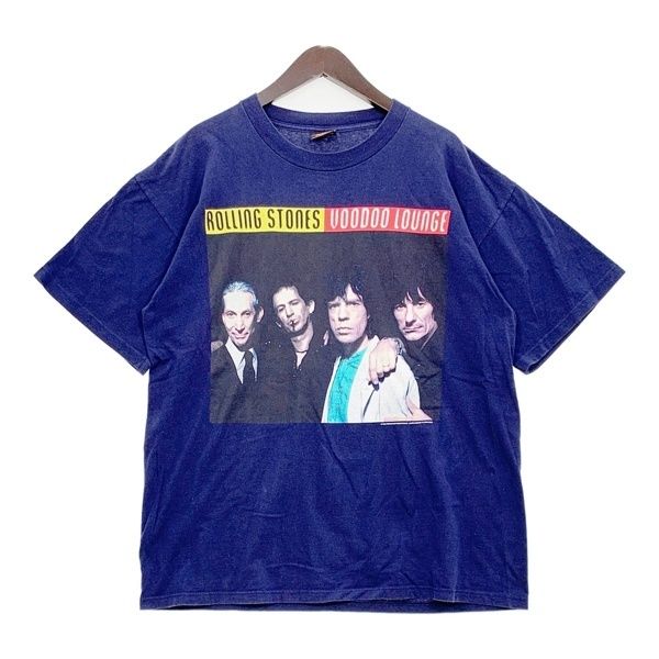 90s ROLLING STONES ローリングストーンズ VOODOO LOUNGE ツアー Tシャツ バンドT カットソー 半袖 USA製 XLサイズ トップス DM20095■