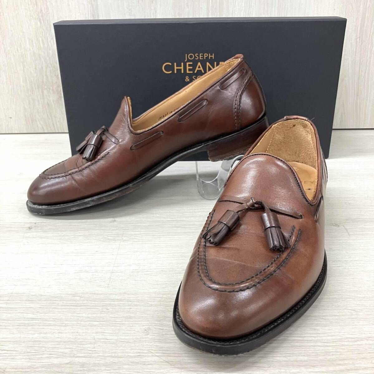 JOSEPH CHEANEY/ジョセフ チーニー/ドレスシューズ/タッセルローファー/ブラウン/サイズ　7 1/2